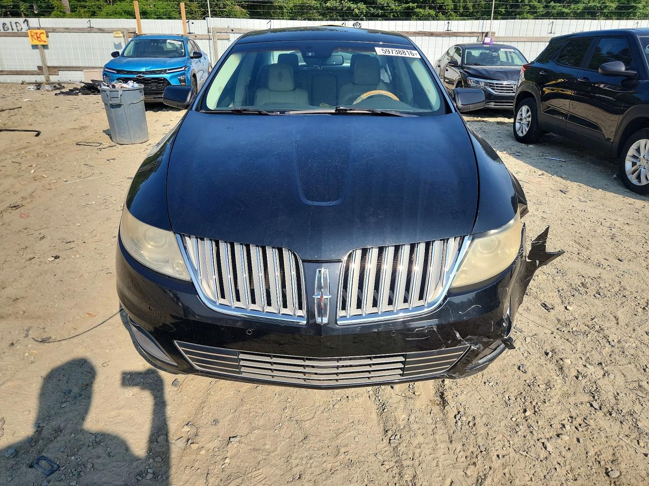 2012 Lincoln Mks Black vin: 1LNHL9FT2CG805585
