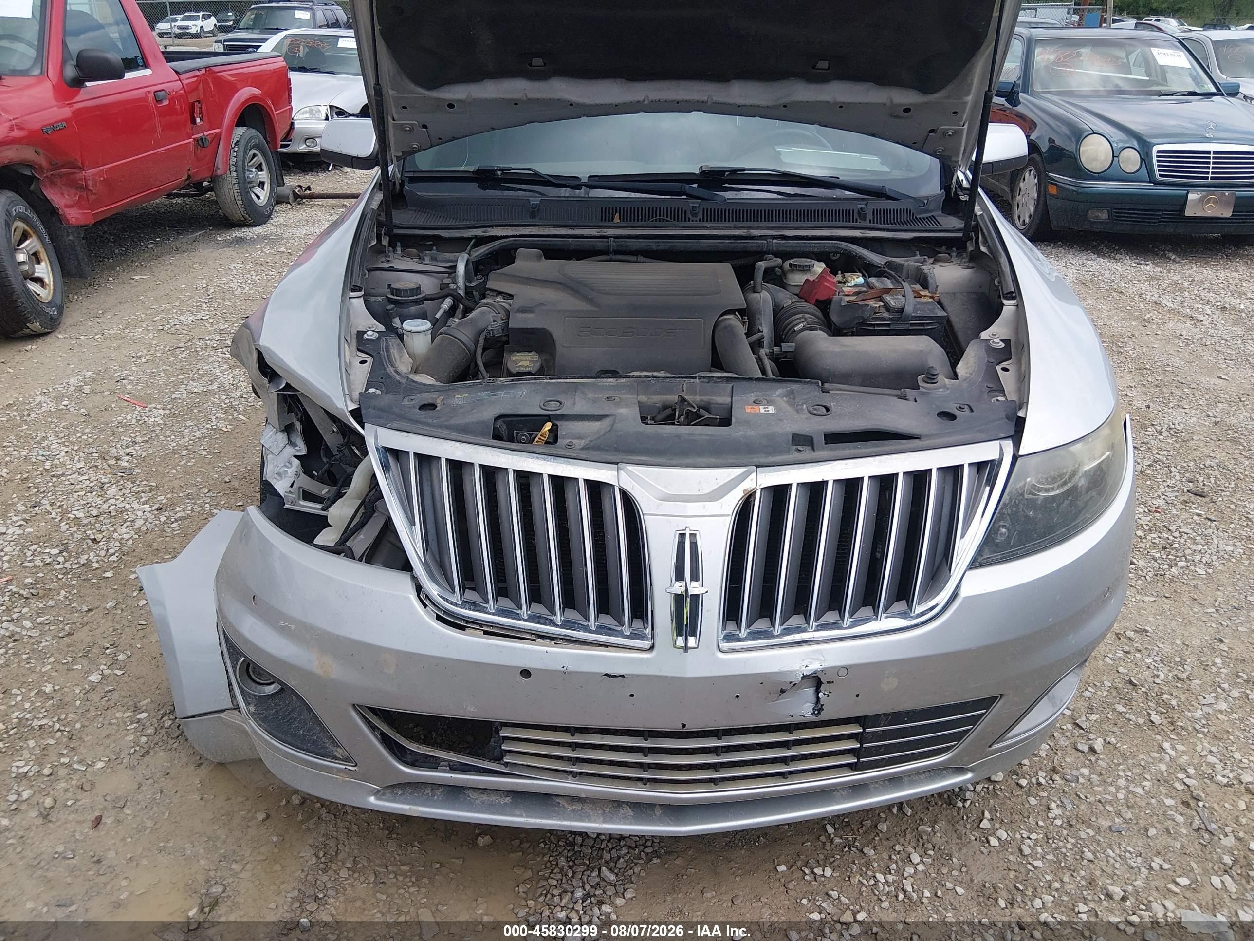 2012 Lincoln Mks Ecoboost Silver vin: 1LNHL9FT3CG804848