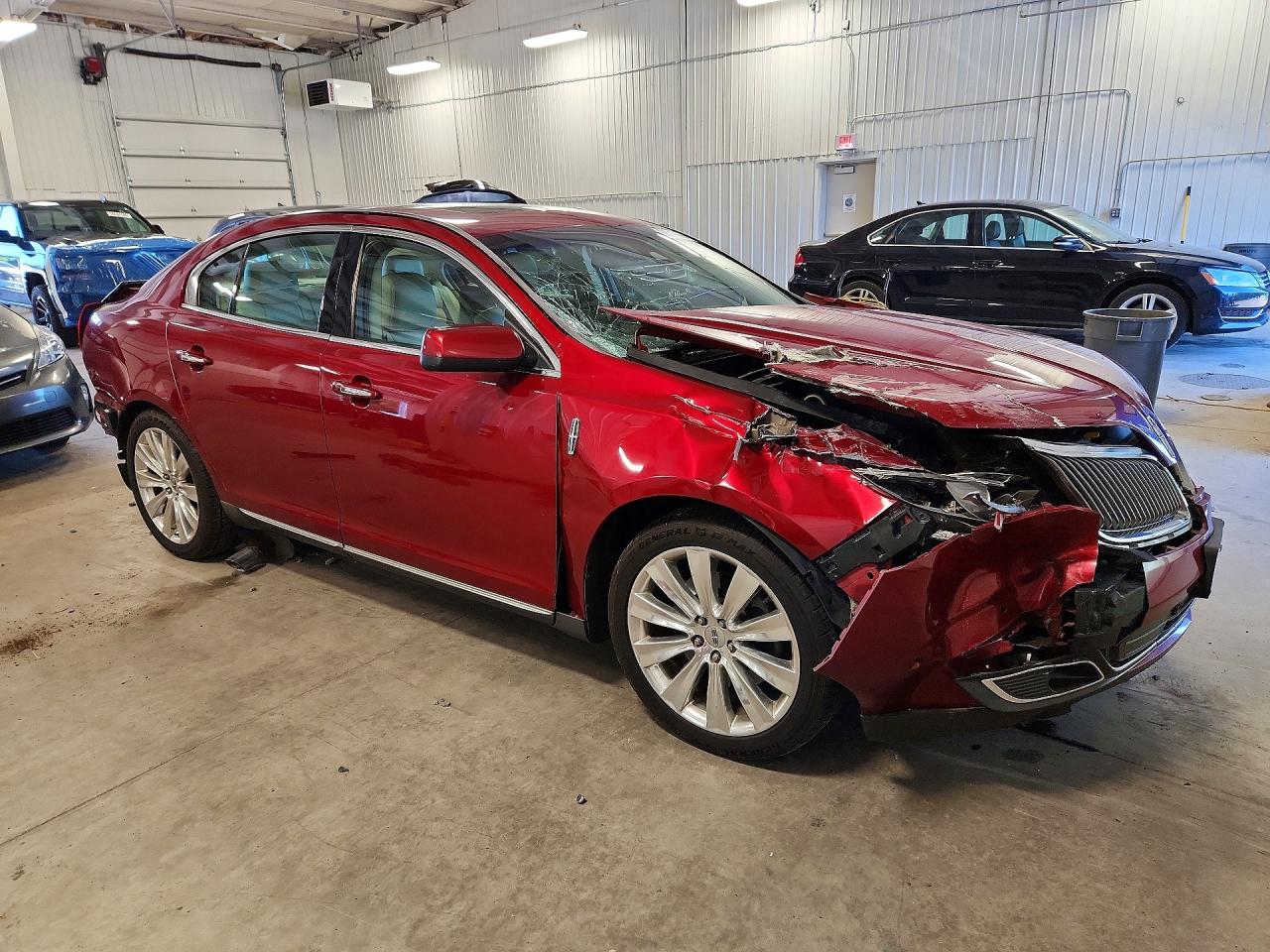 2013 Lincoln Mks Maroon vin: 1LNHL9FT3DG614534