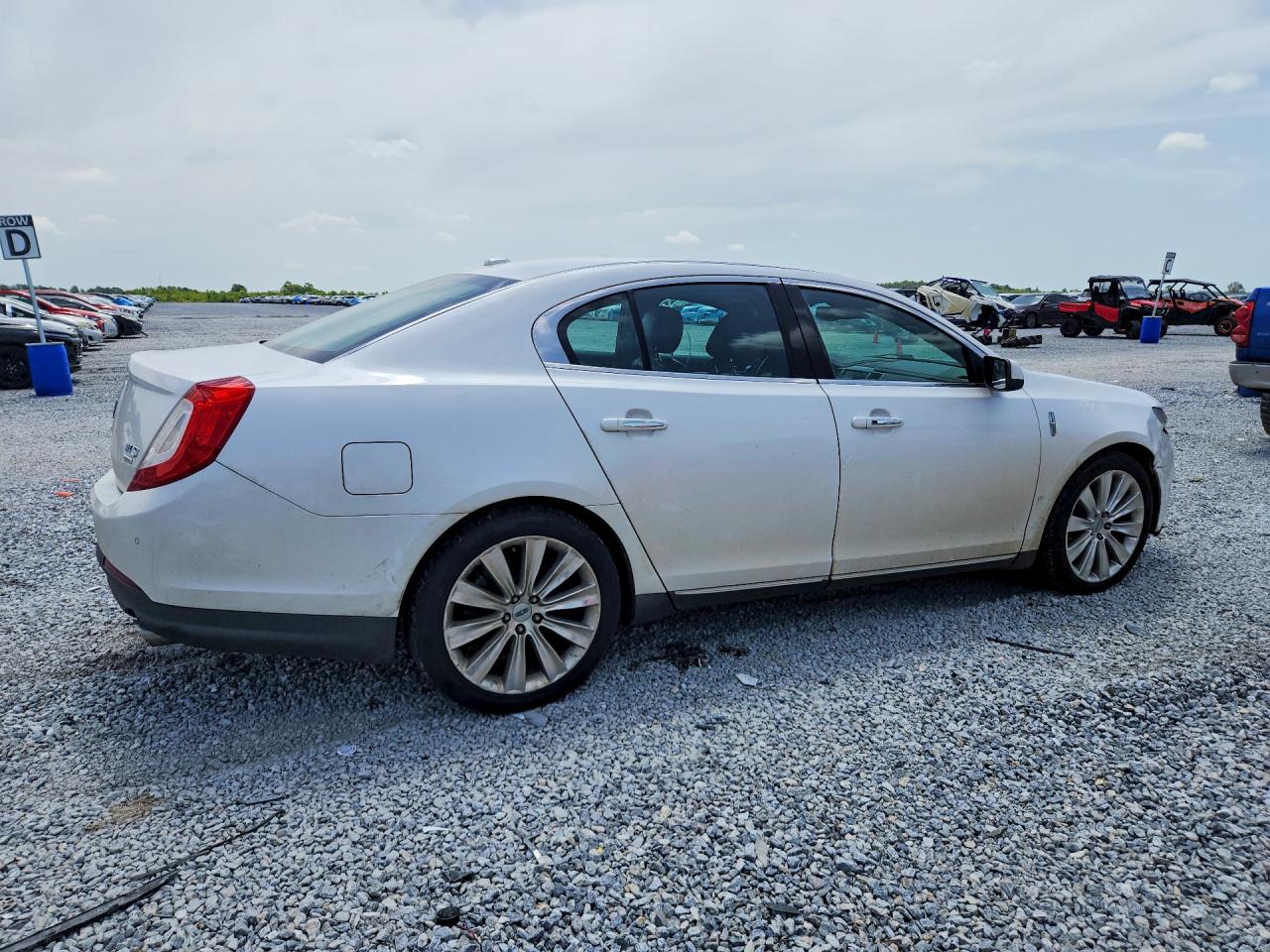 2013 Lincoln Mks White vin: 1LNHL9FT3DG617188