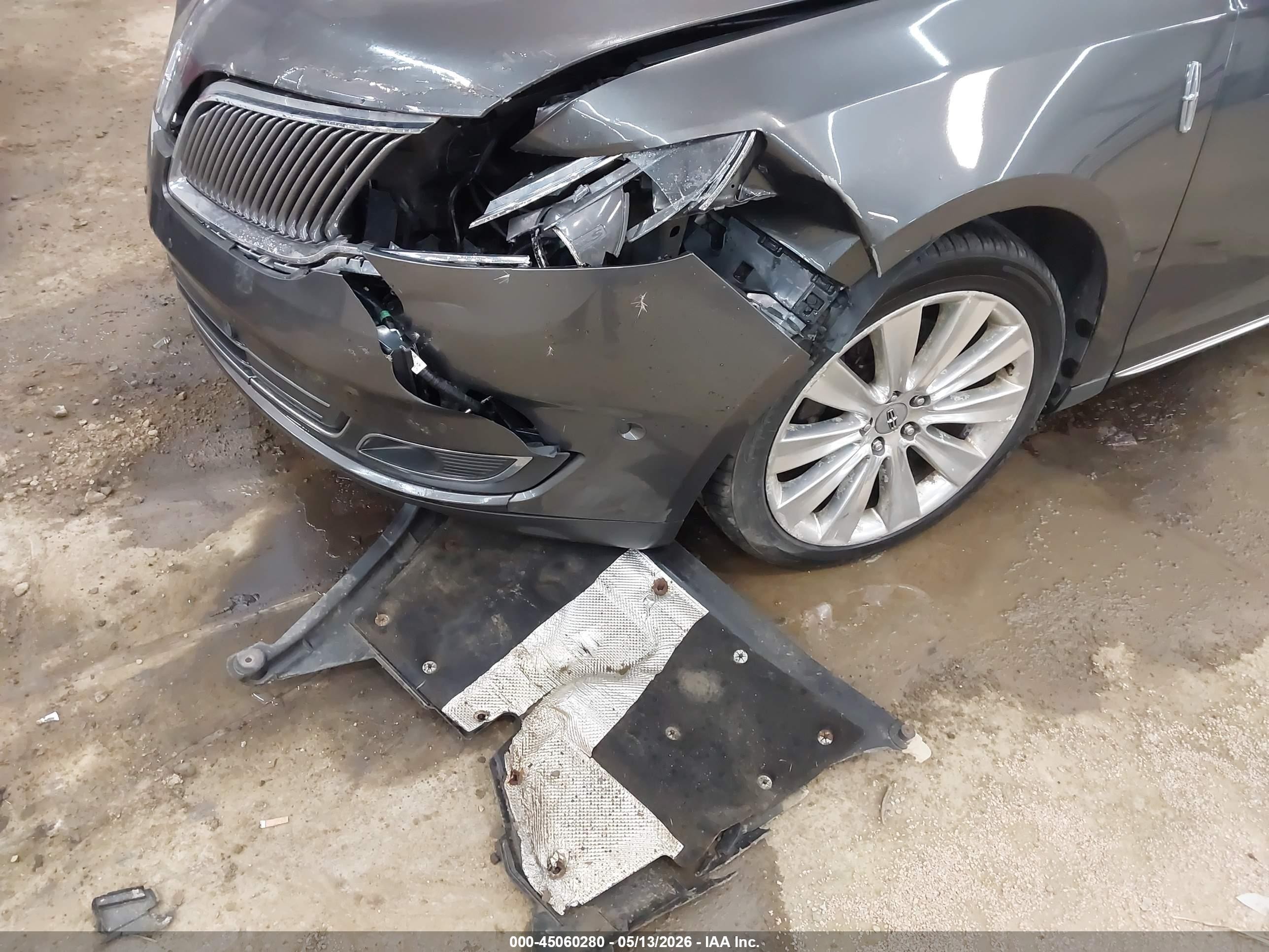 2015 Lincoln Mks Ecoboost Серый vin: 1LNHL9FT3FG601110