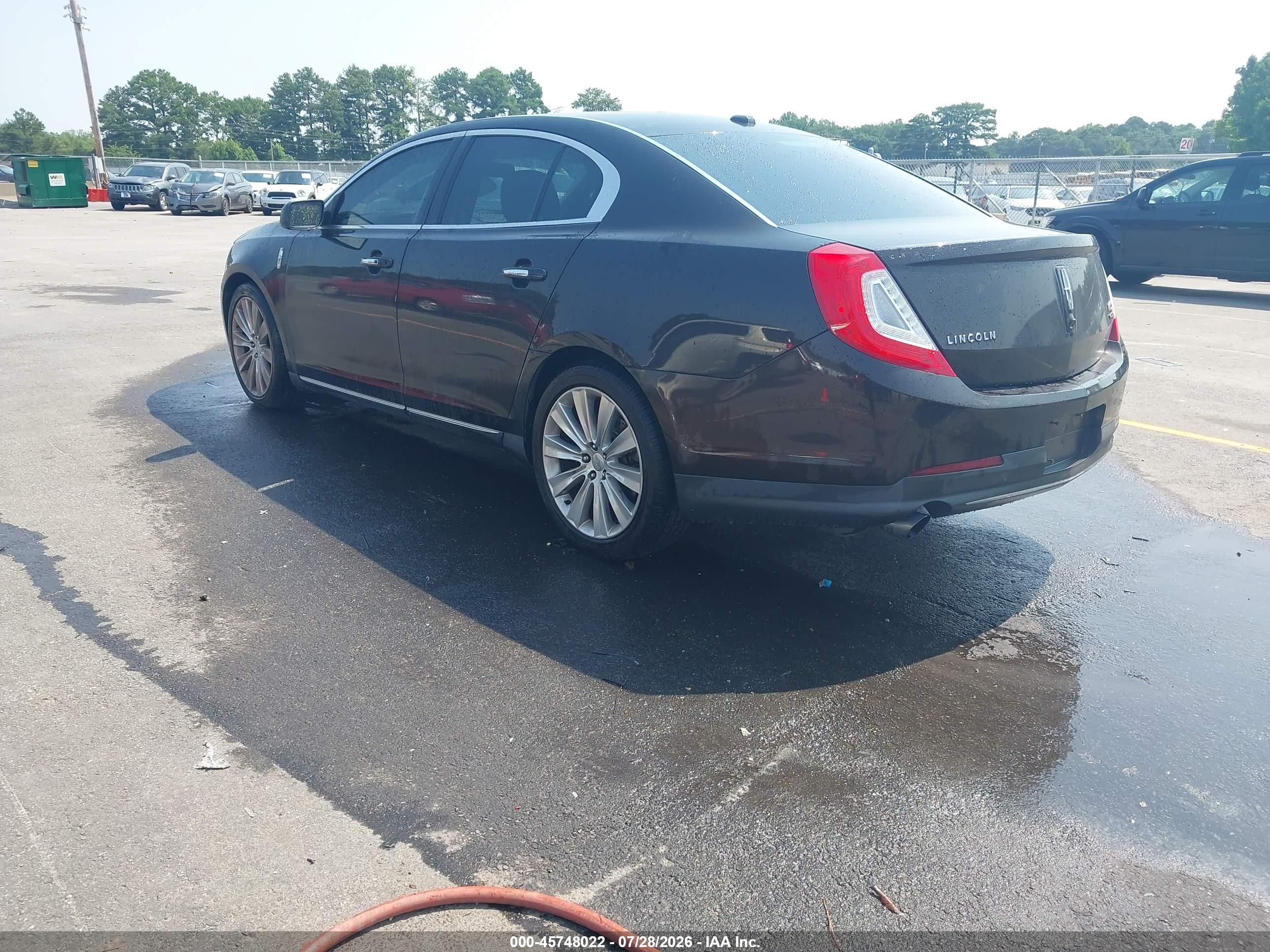 2013 Lincoln Mks Ecoboost Black vin: 1LNHL9FT4DG617426