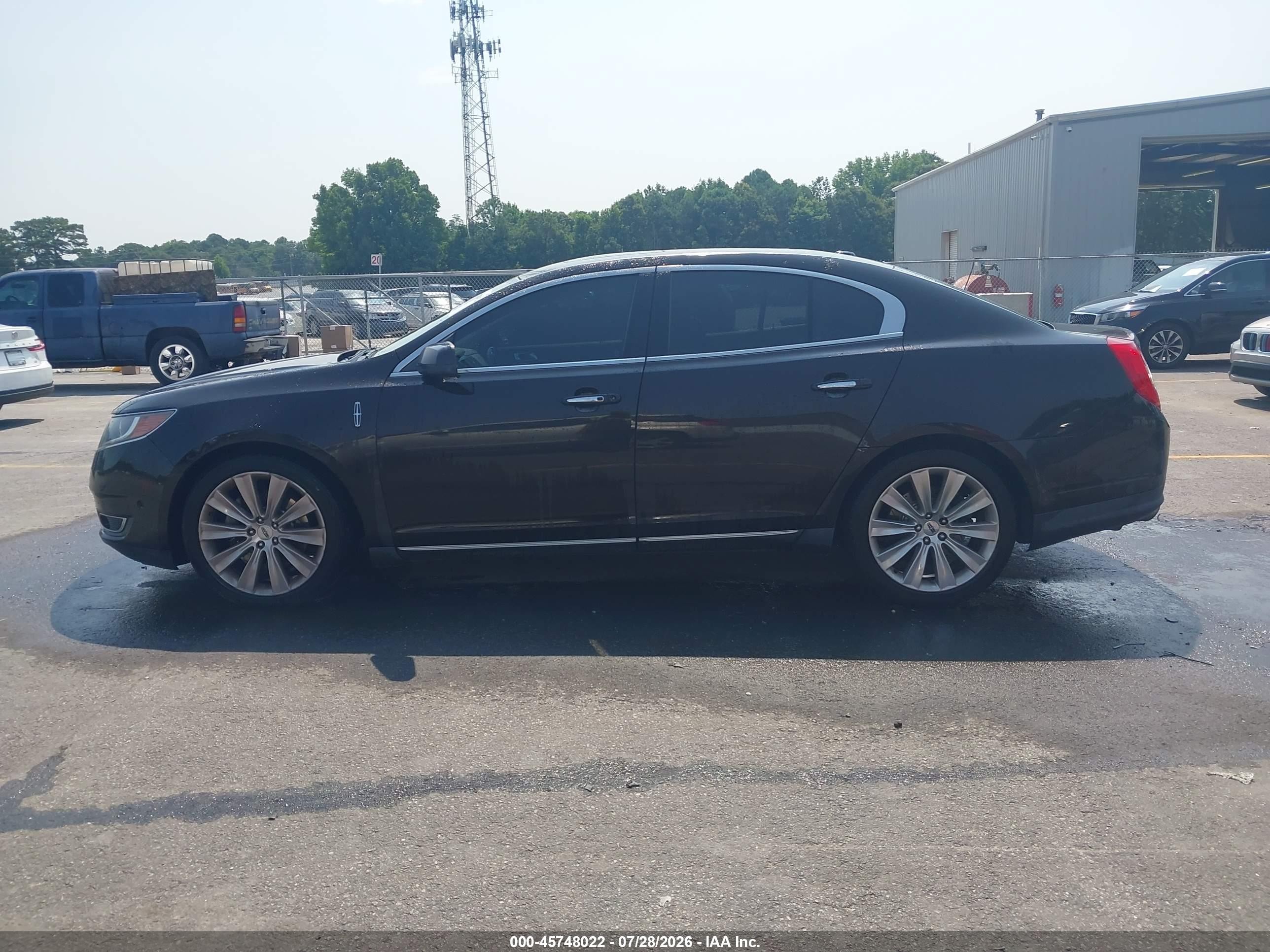 2013 Lincoln Mks Ecoboost Black vin: 1LNHL9FT4DG617426