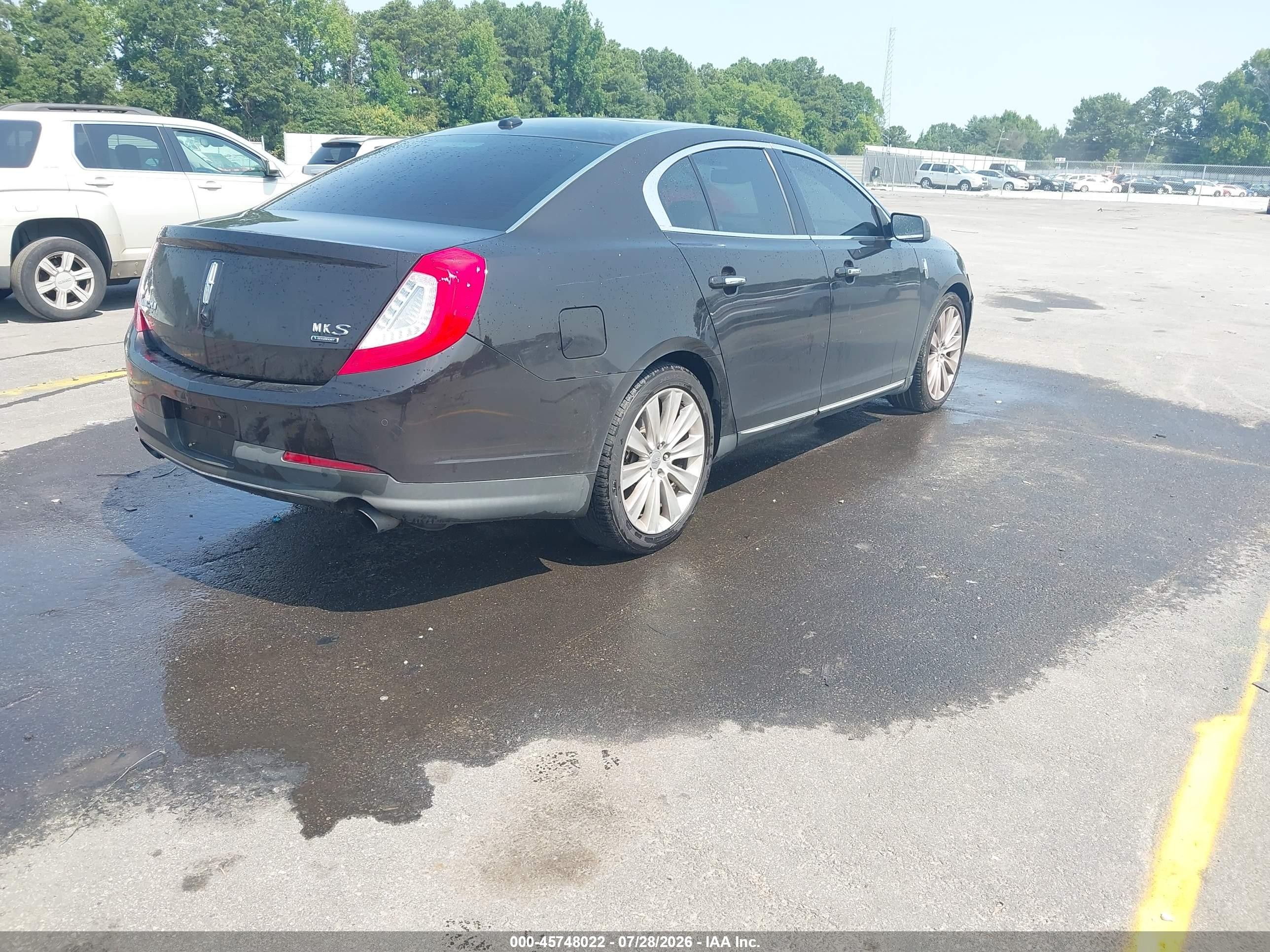 2013 Lincoln Mks Ecoboost Black vin: 1LNHL9FT4DG617426