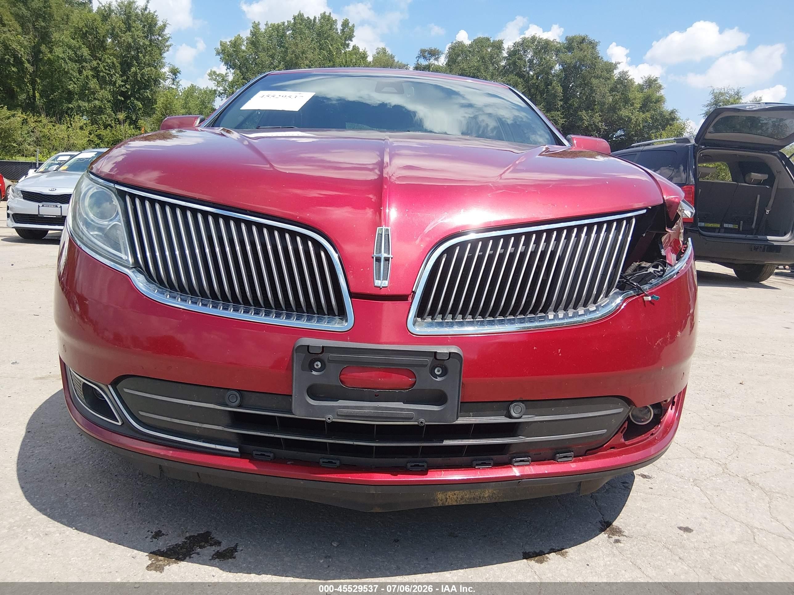 2014 Lincoln Mks Ecoboost Red vin: 1LNHL9FT4EG606265