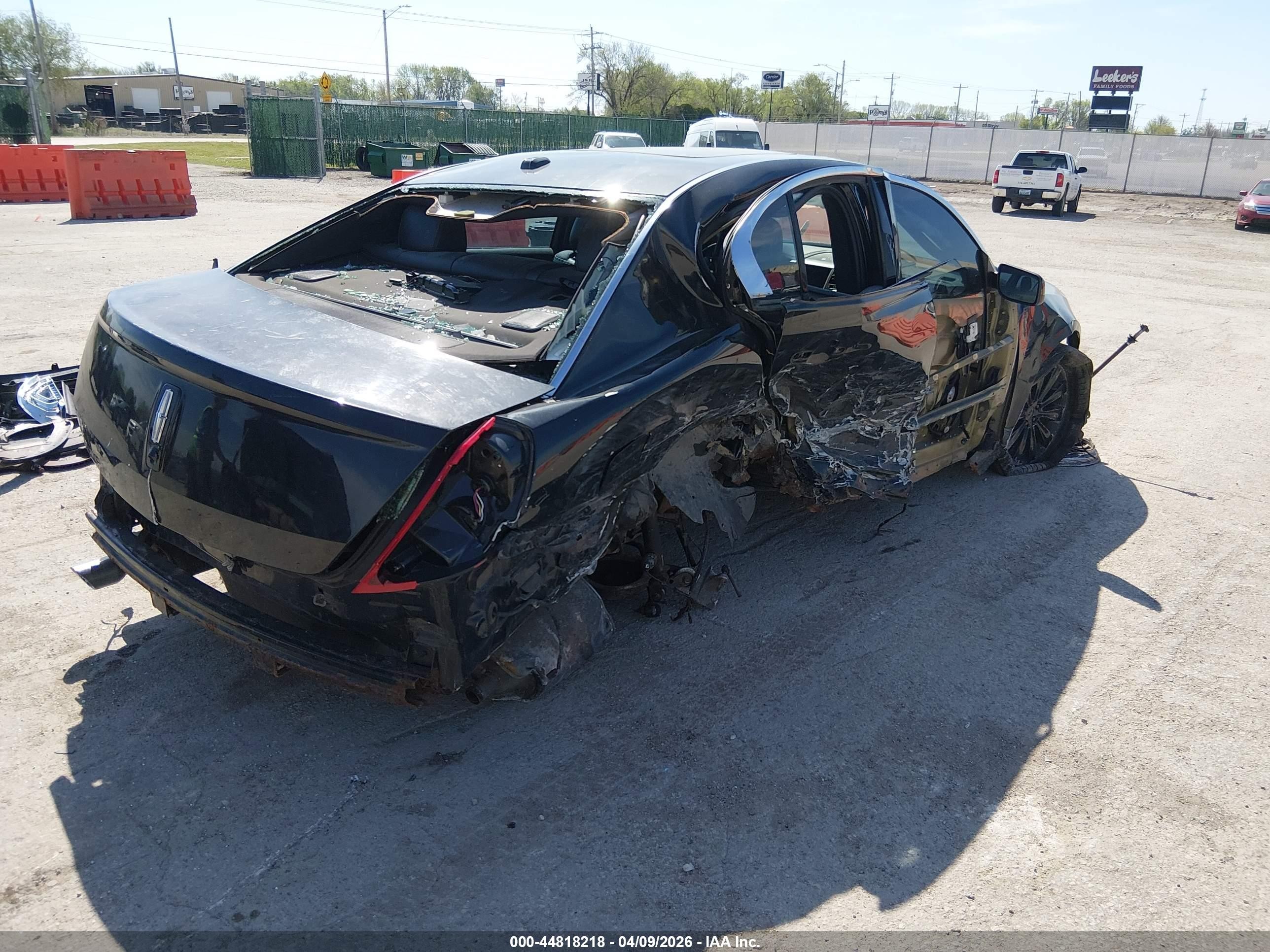 2013 Lincoln Mks Ecoboost Черный vin: 1LNHL9FT5DG601235