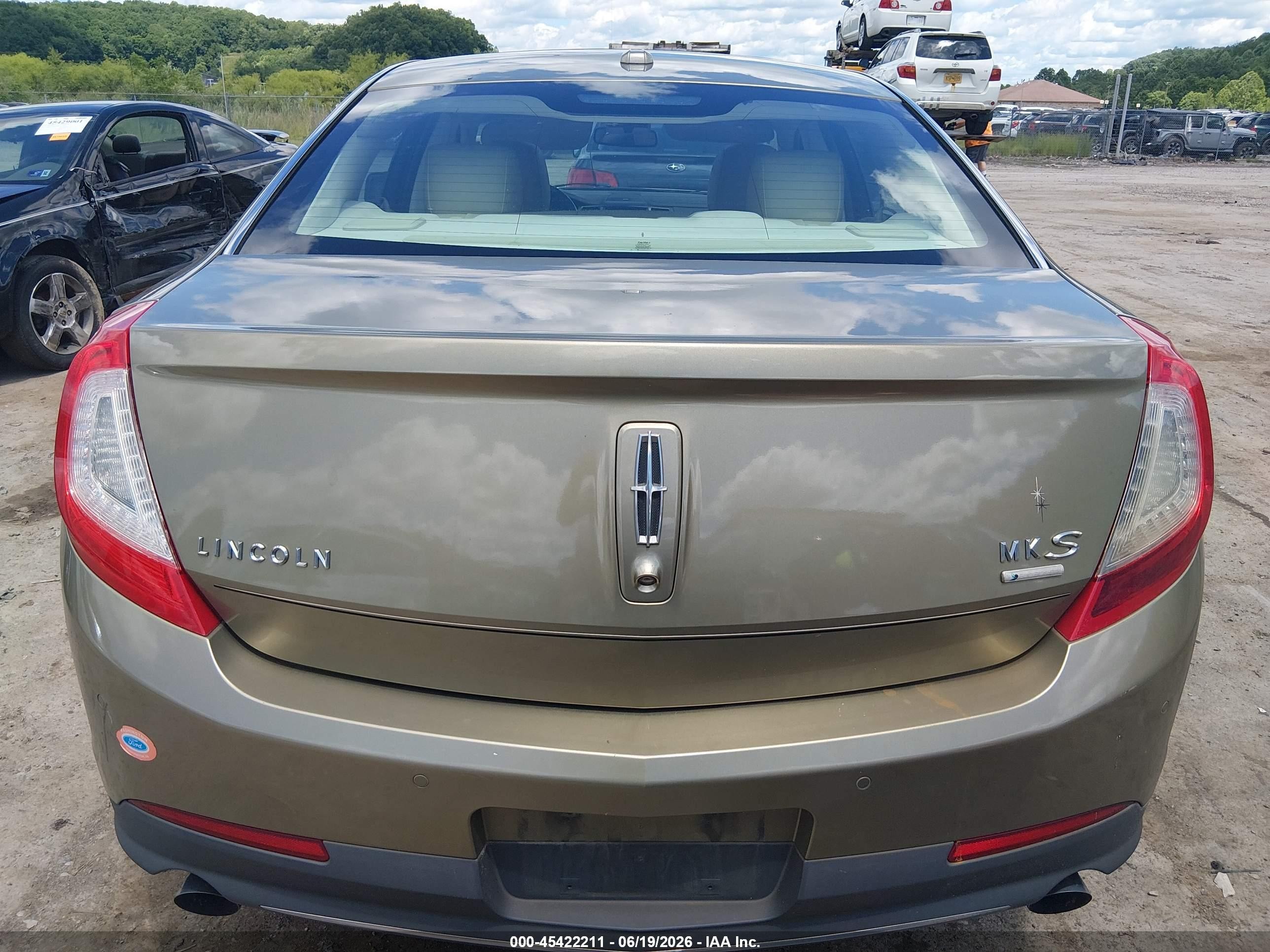 2013 Lincoln Mks Ecoboost Green vin: 1LNHL9FT6DG605326