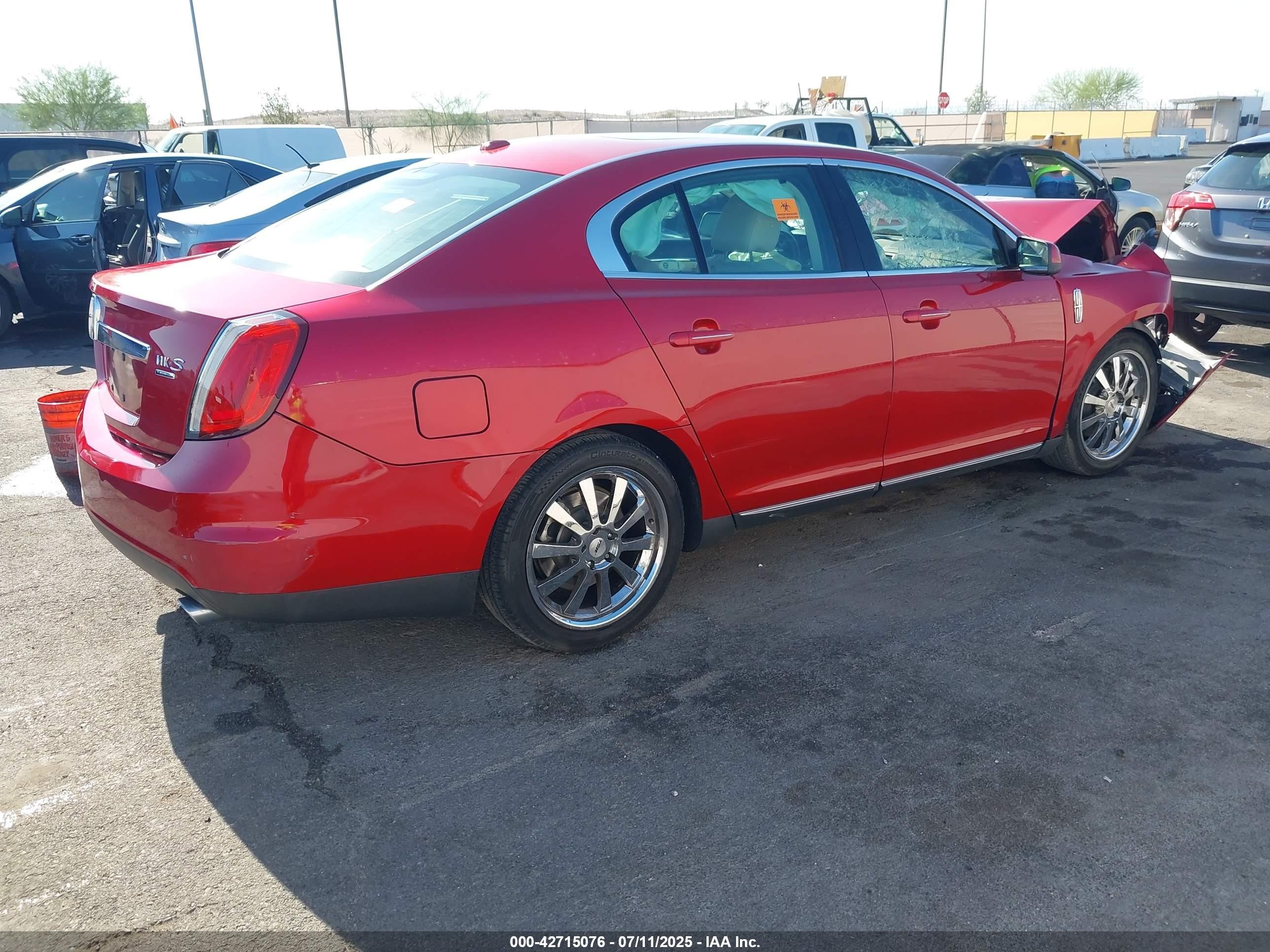 2012 Lincoln Mks Ecoboost Красный vin: 1LNHL9FT7CG801693