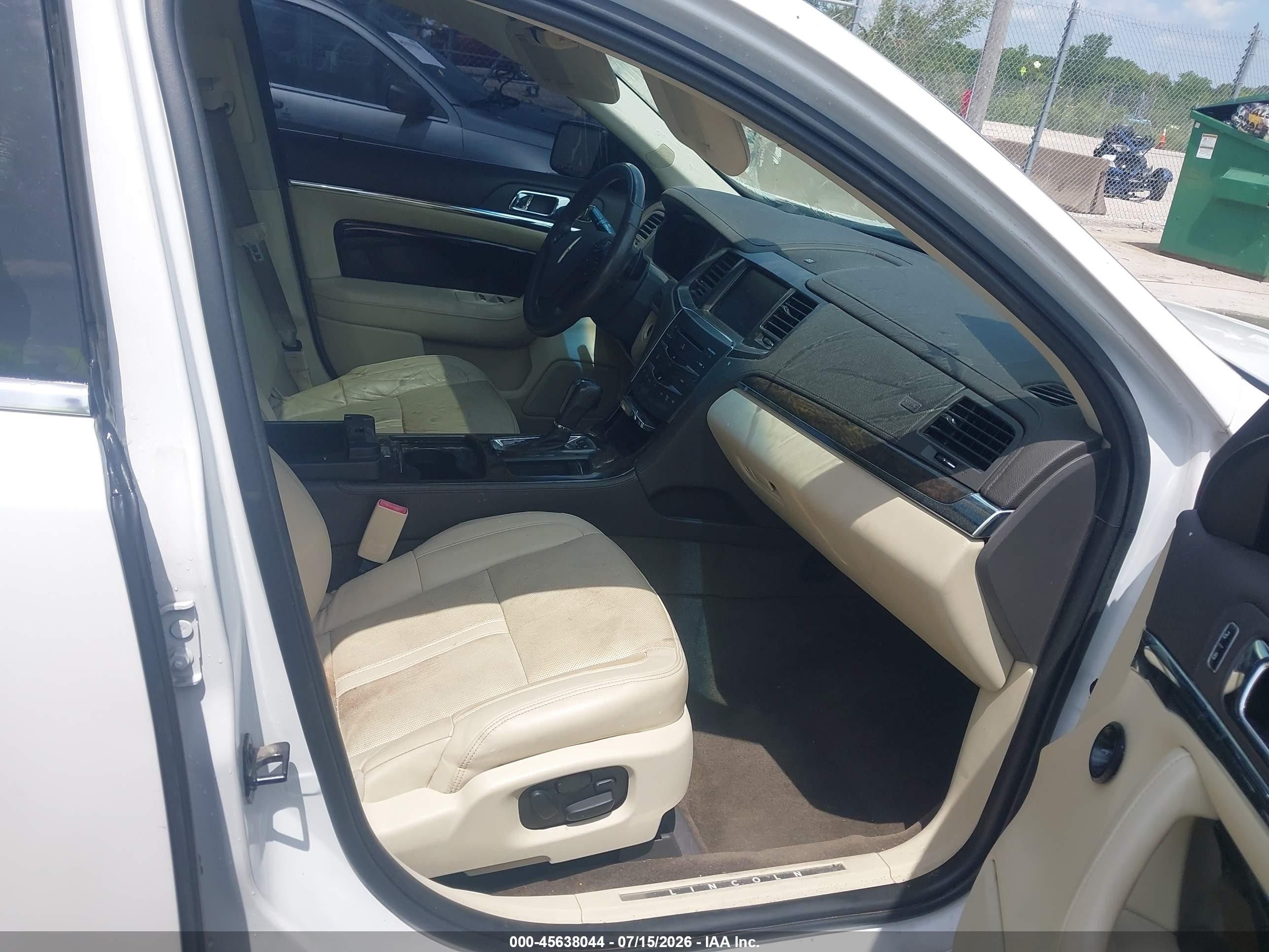 2013 Lincoln Mks Ecoboost Белый vin: 1LNHL9FT8DG615193