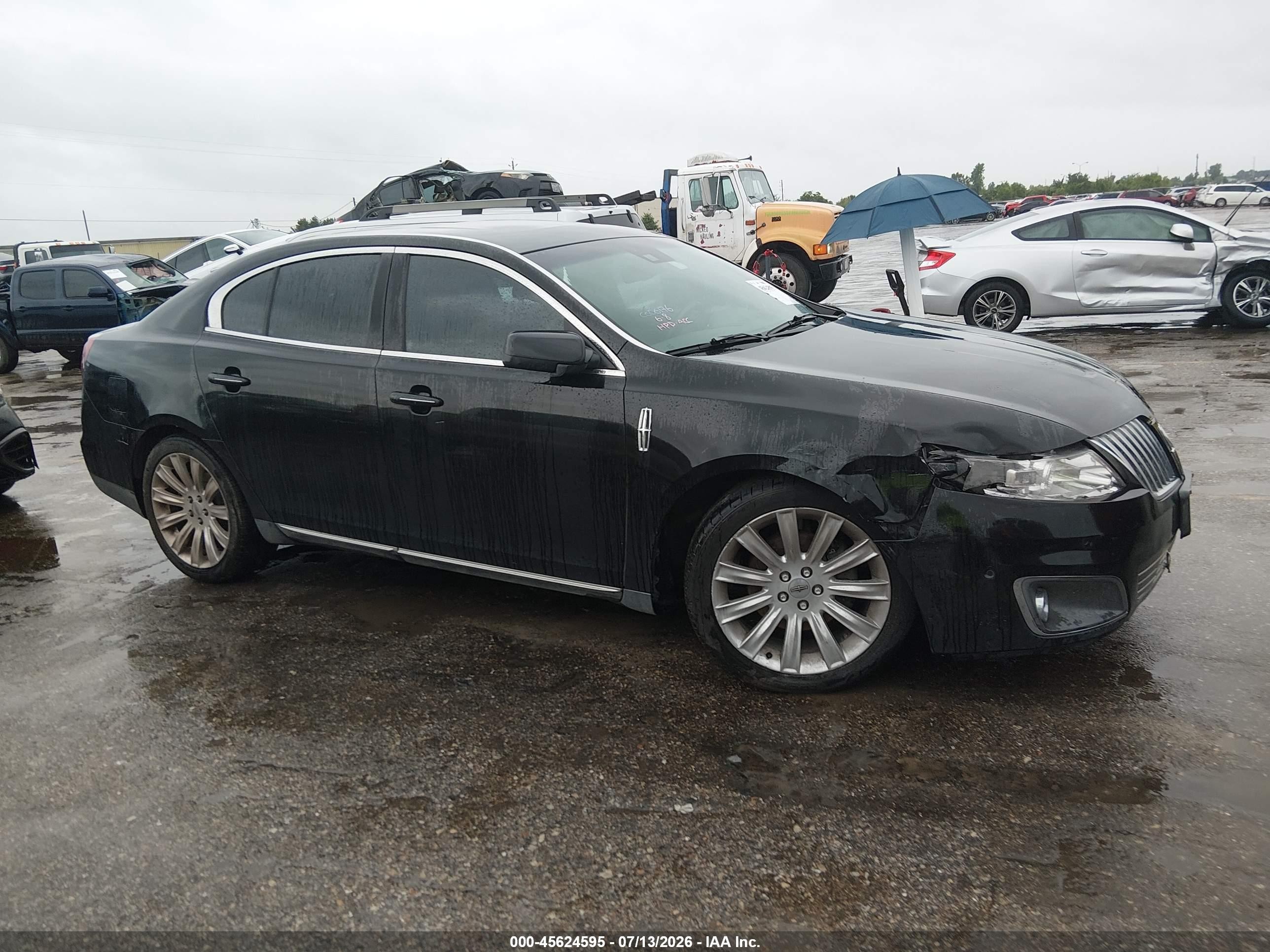 2010 Lincoln Mks Ecoboost Black vin: 1LNHL9FT9AG613528