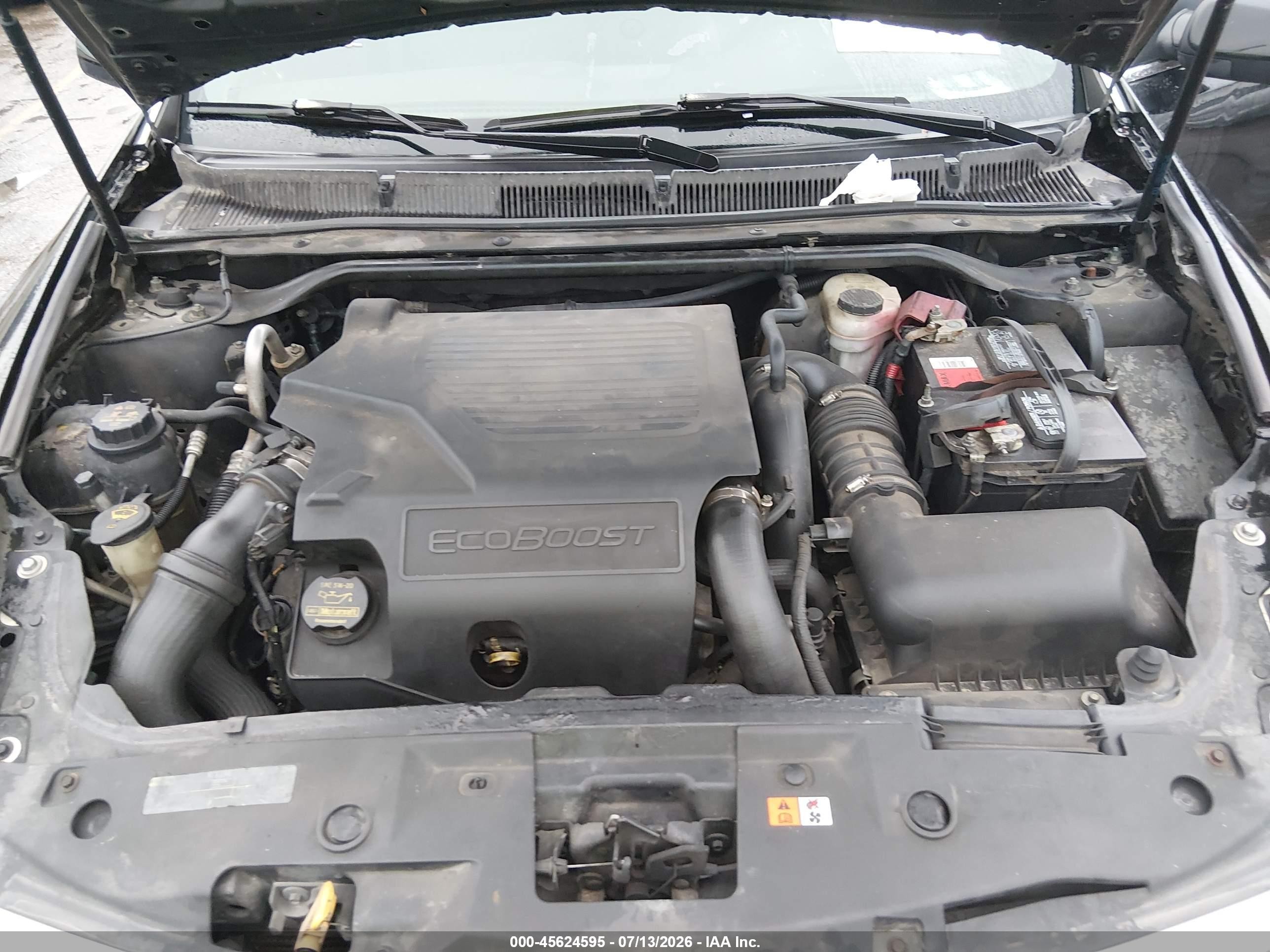 2010 Lincoln Mks Ecoboost Black vin: 1LNHL9FT9AG613528
