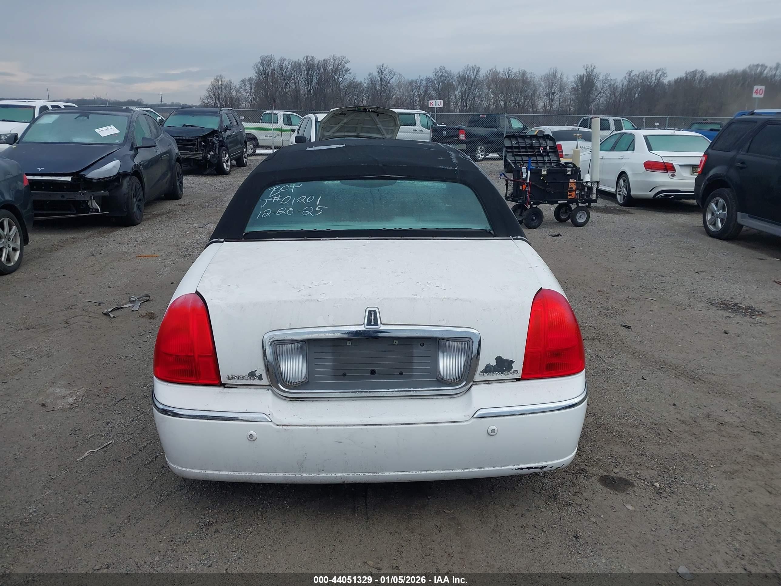 2004 Lincoln Town Car Signature White vin: 1LNHM81W24Y680303