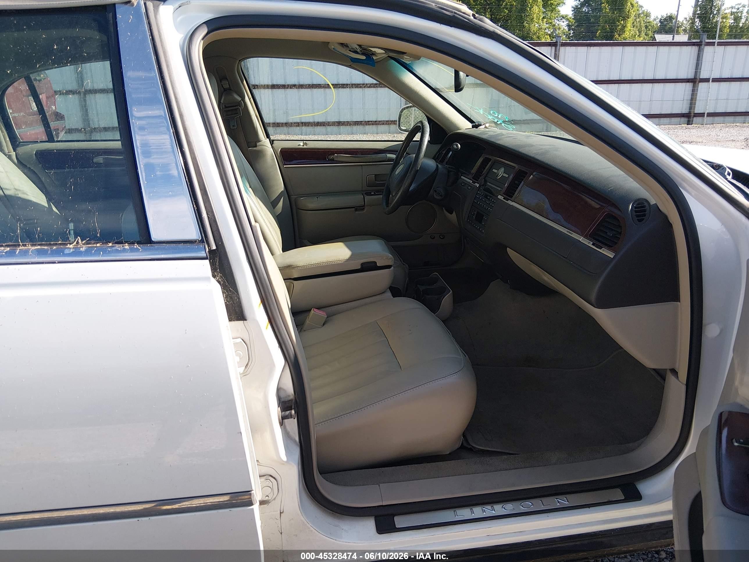 2003 Lincoln Town Car Executive White vin: 1LNHM81W53Y640845
