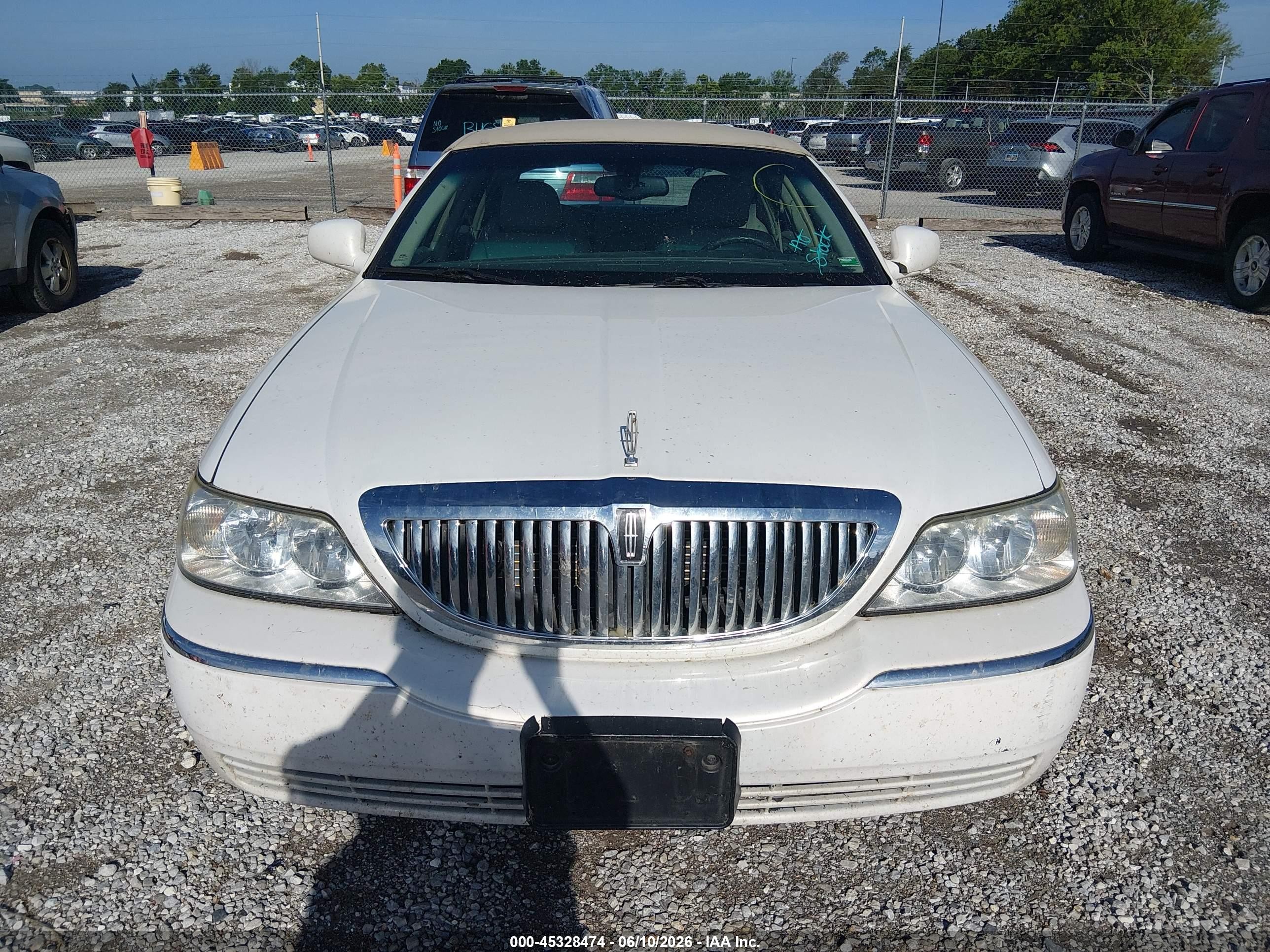2003 Lincoln Town Car Executive White vin: 1LNHM81W53Y640845