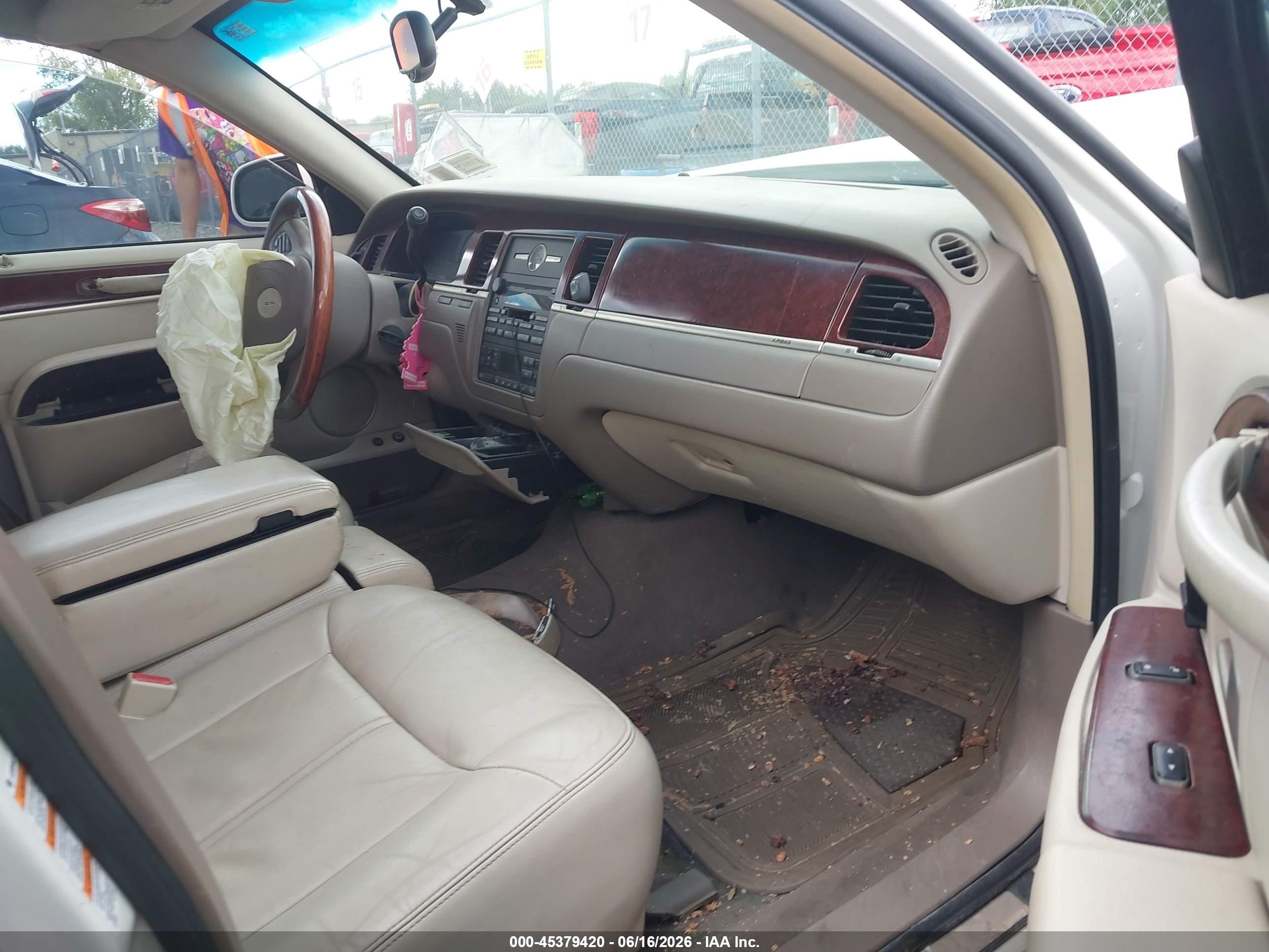 2004 Lincoln Town Car Ultimate White vin: 1LNHM83W04Y602101