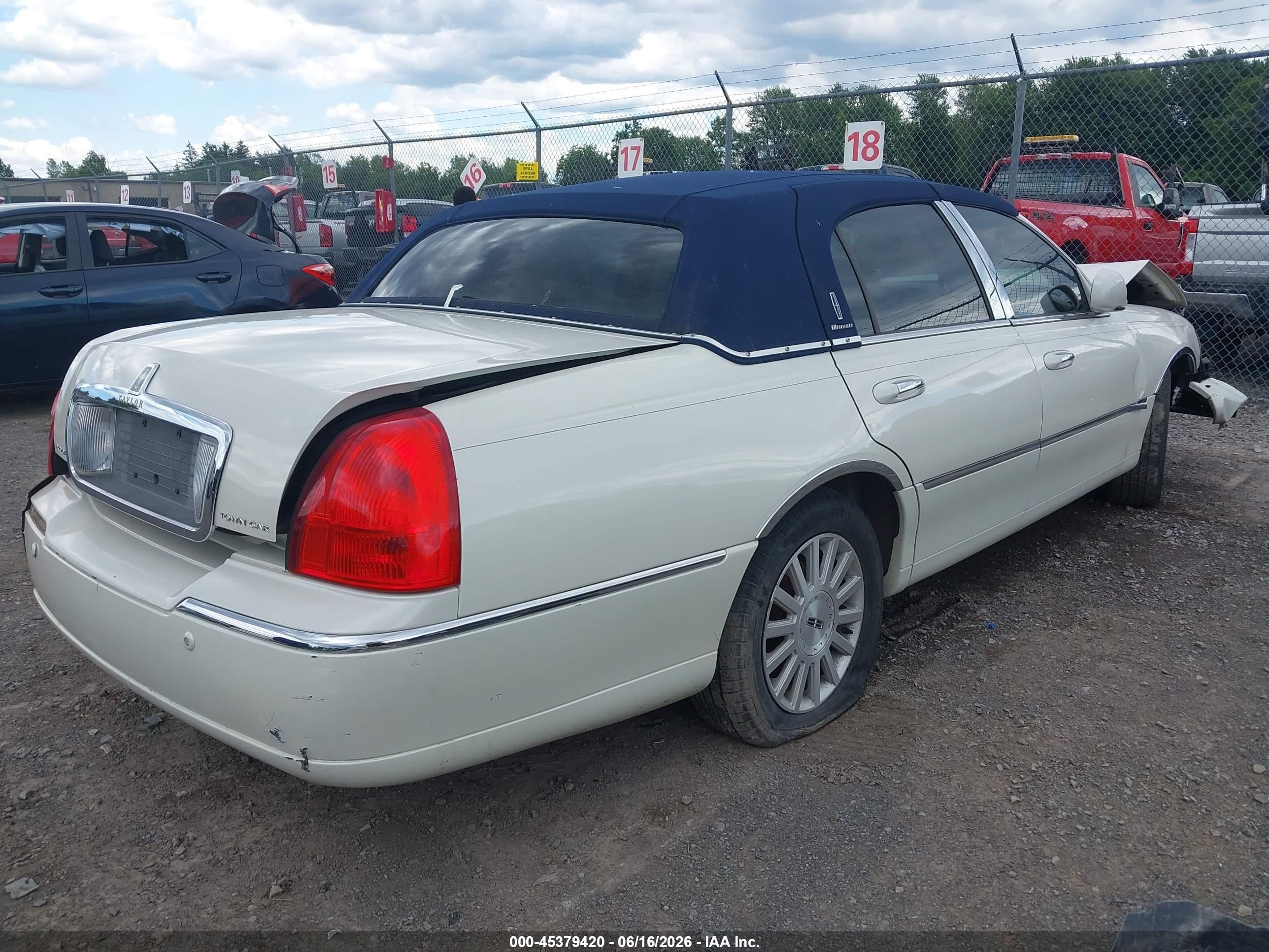 2004 Lincoln Town Car Ultimate White vin: 1LNHM83W04Y602101