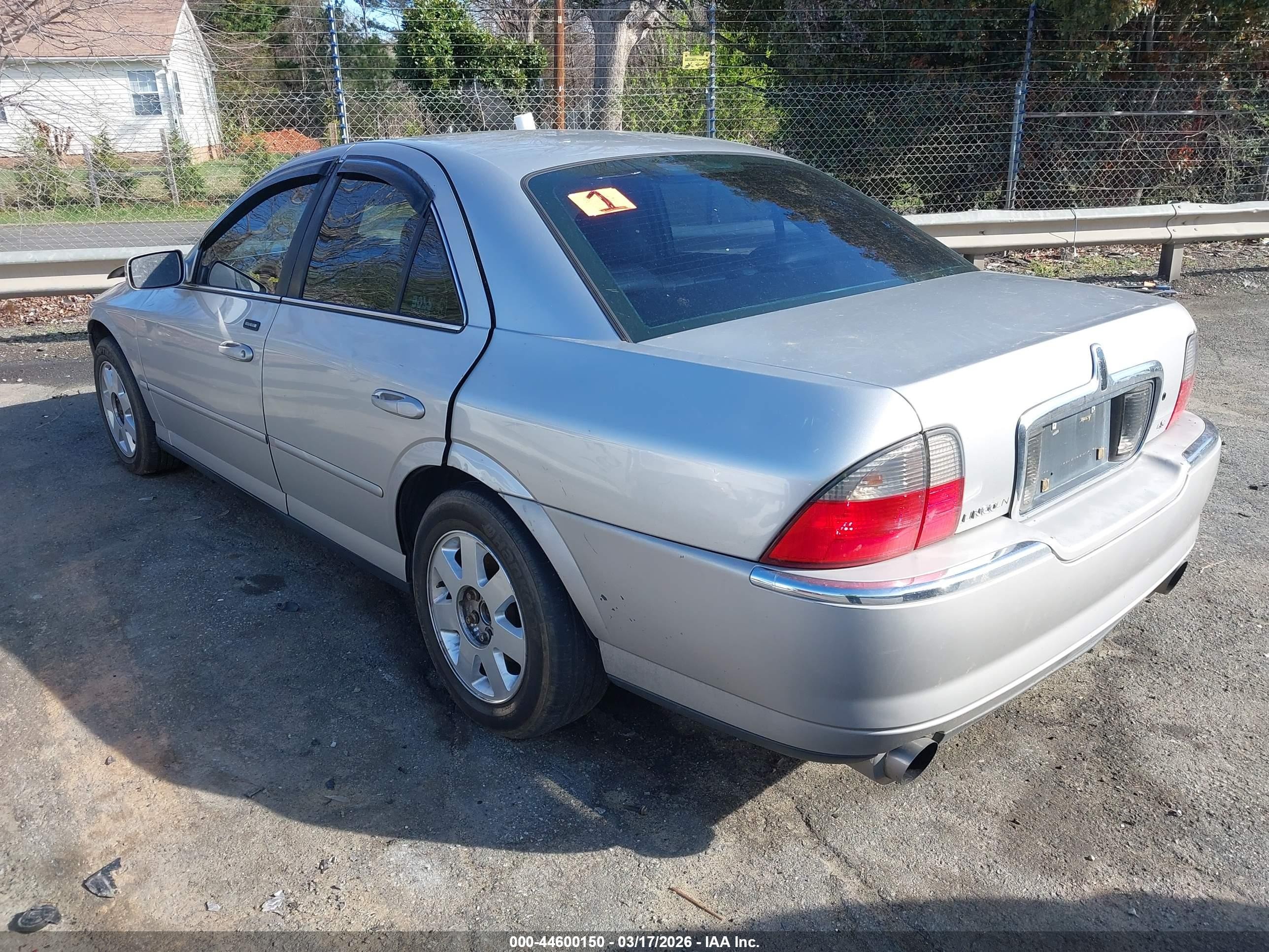 2003 Lincoln Ls V6 Silver vin: 1LNHM86S03Y657350