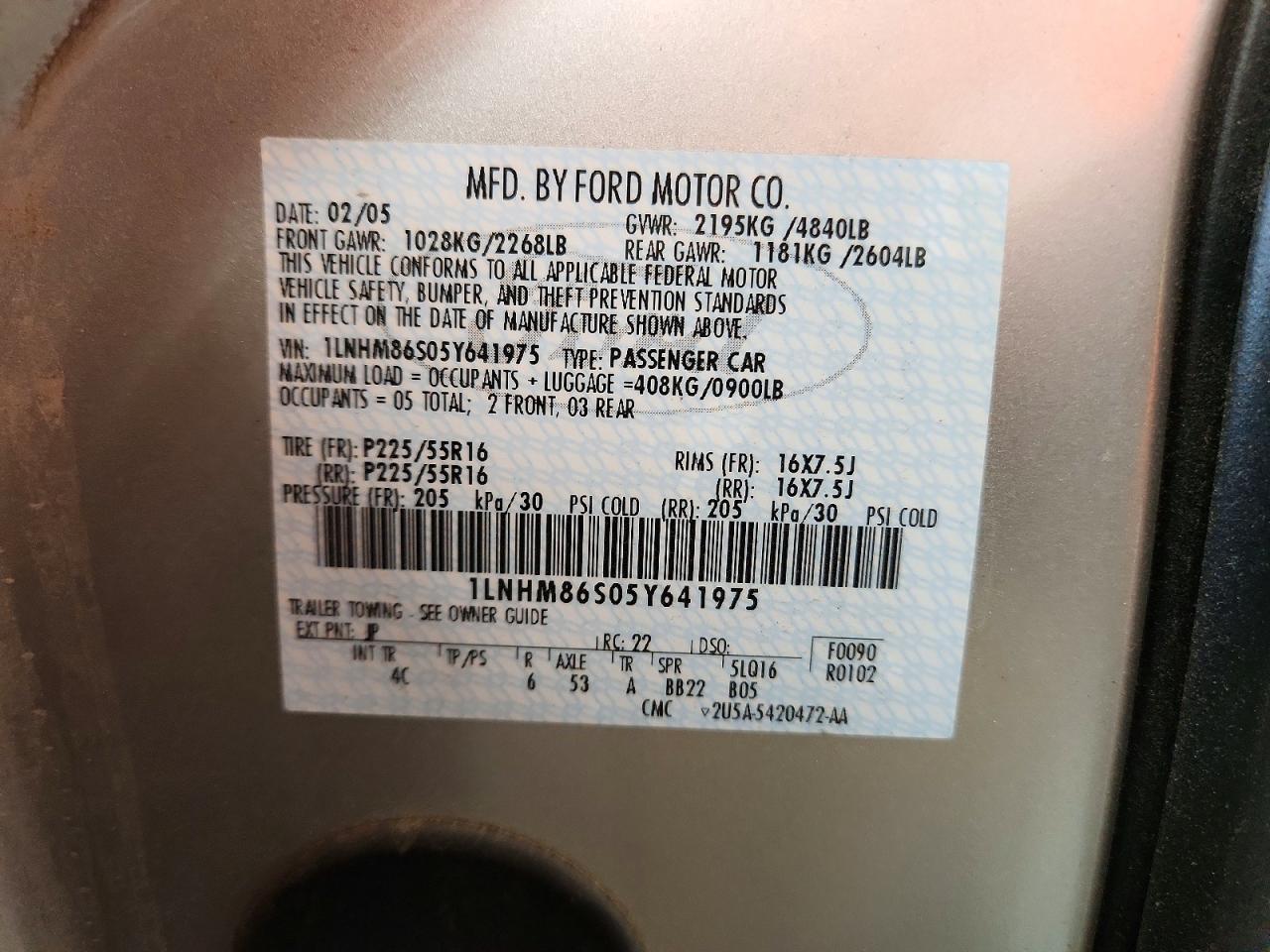 2005 Lincoln Ls Серебряный vin: 1LNHM86S05Y641975