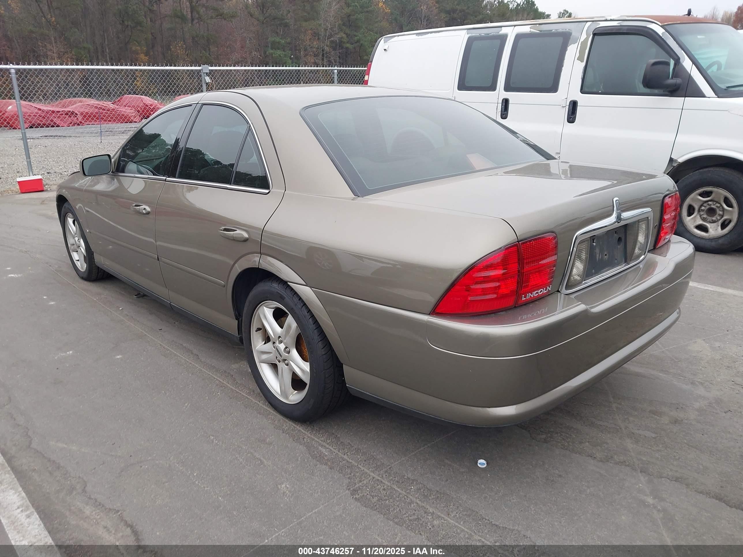 2001 Lincoln Ls V6 Auto/v6 Manual Brown vin: 1LNHM86S21Y690413