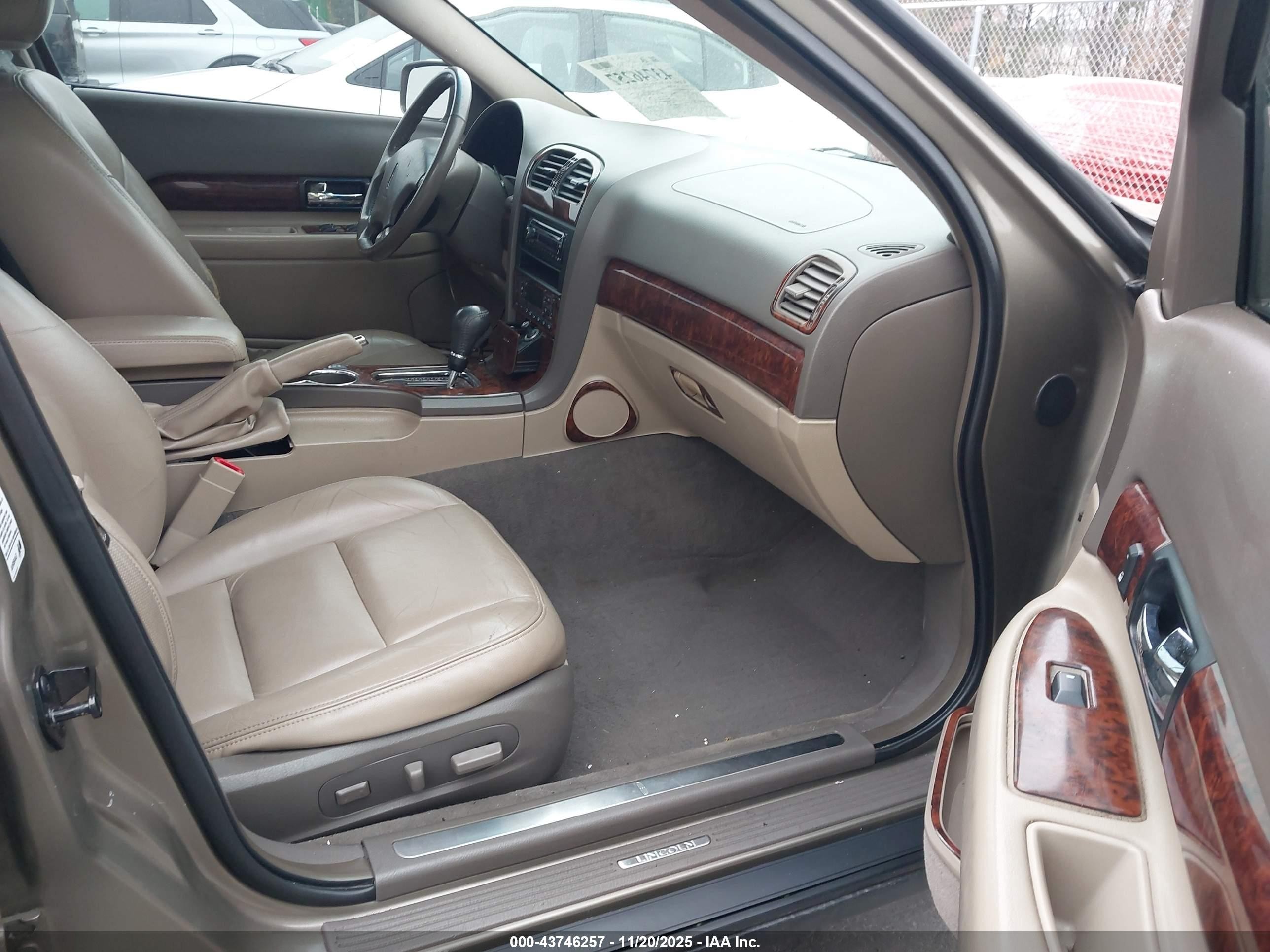 2001 Lincoln Ls V6 Auto/v6 Manual Brown vin: 1LNHM86S21Y690413