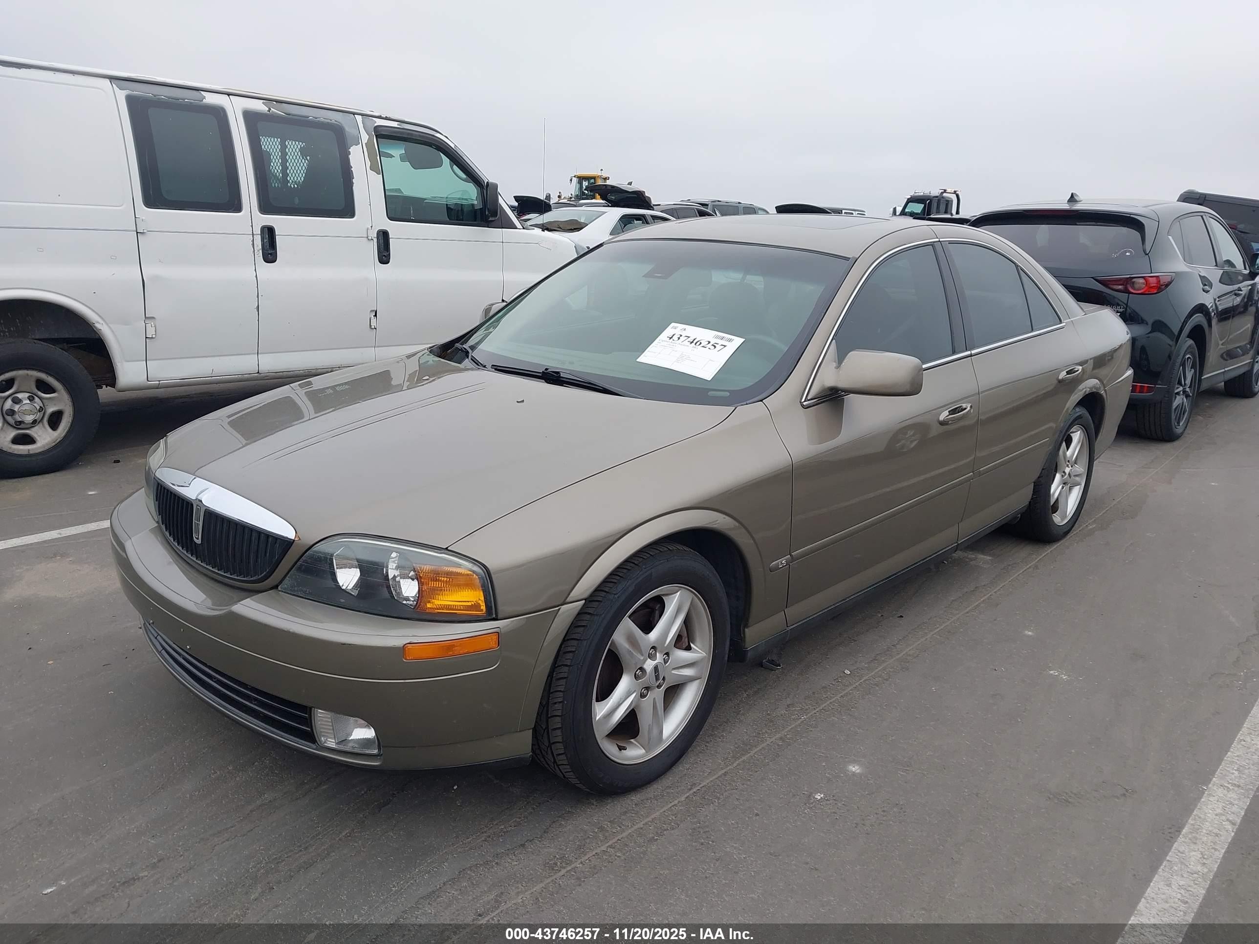 2001 Lincoln Ls V6 Auto/v6 Manual Brown vin: 1LNHM86S21Y690413