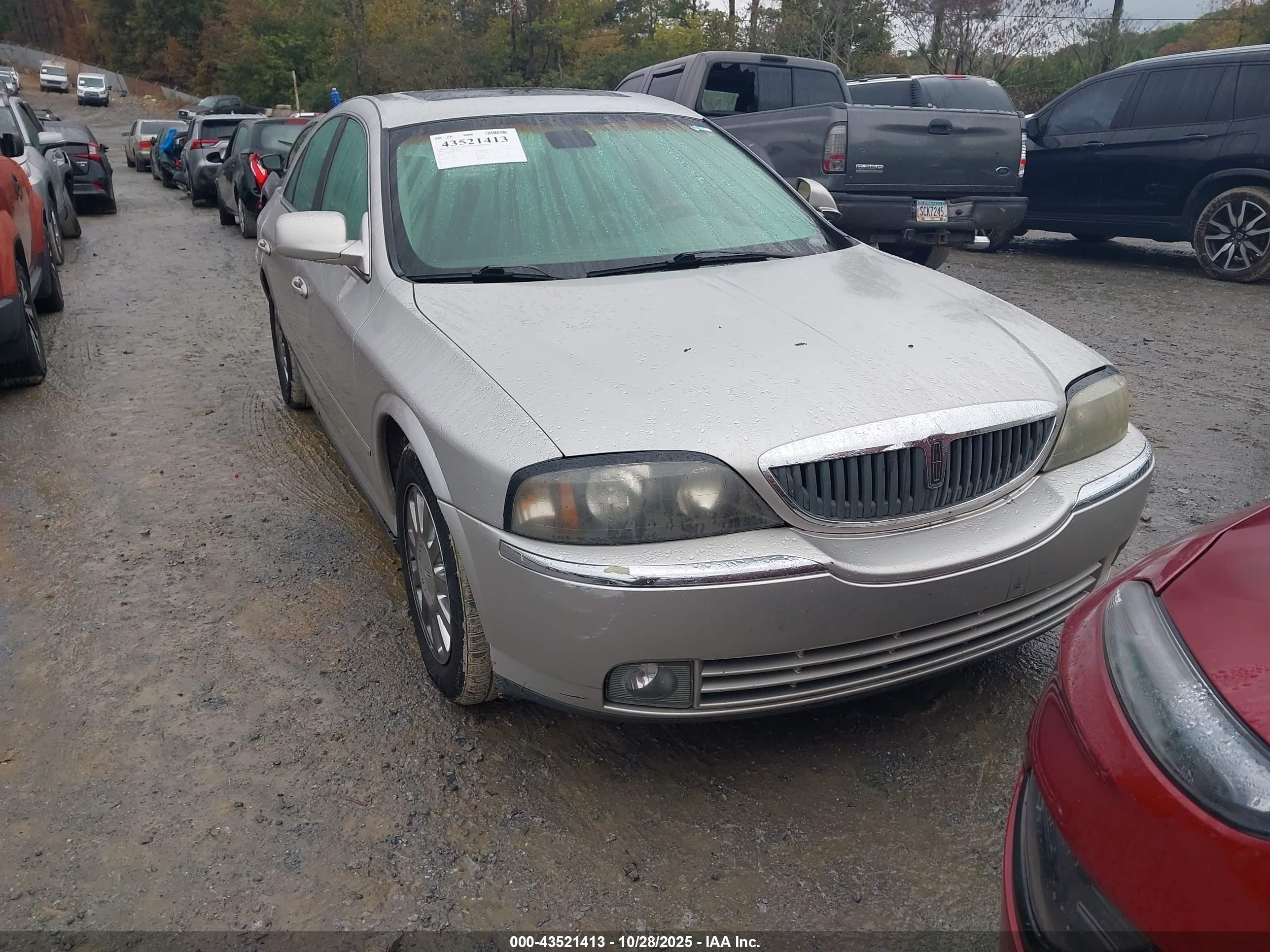 2003 Lincoln Ls V6 Silver vin: 1LNHM86S23Y706242