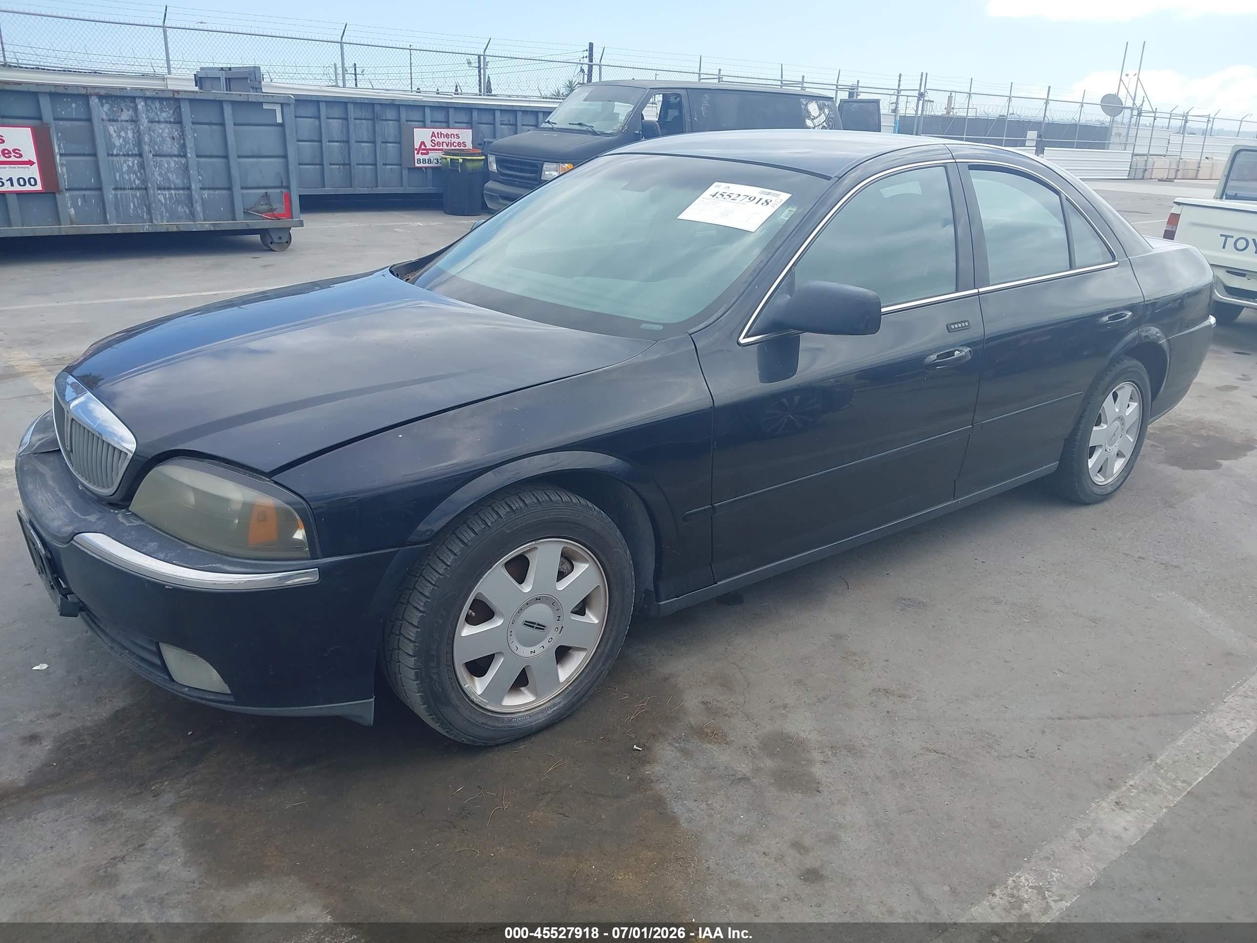 2004 Lincoln Ls V6 Black vin: 1LNHM86S24Y684146