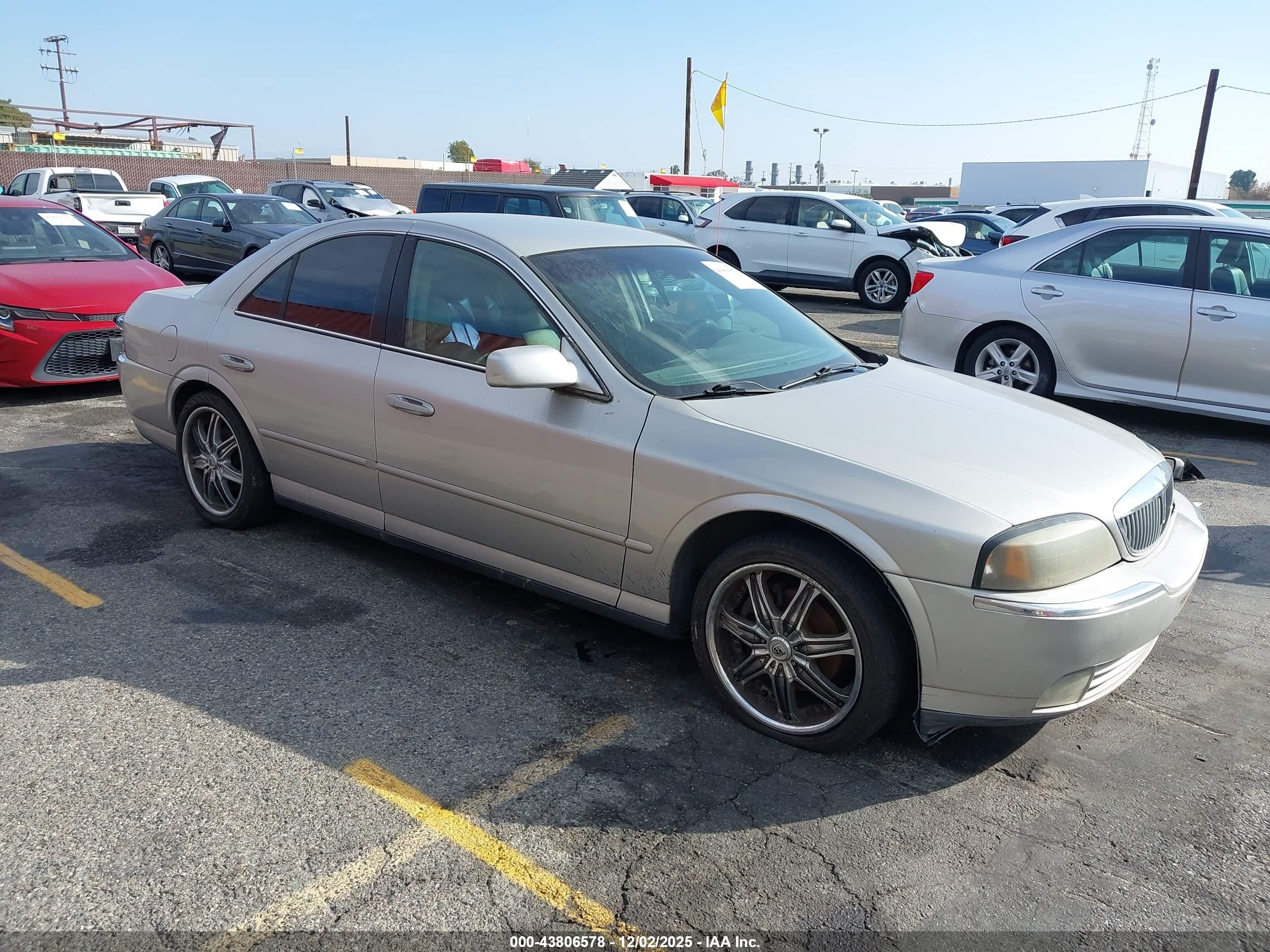 2003 Lincoln Ls V6 Silver vin: 1LNHM86S33Y657729