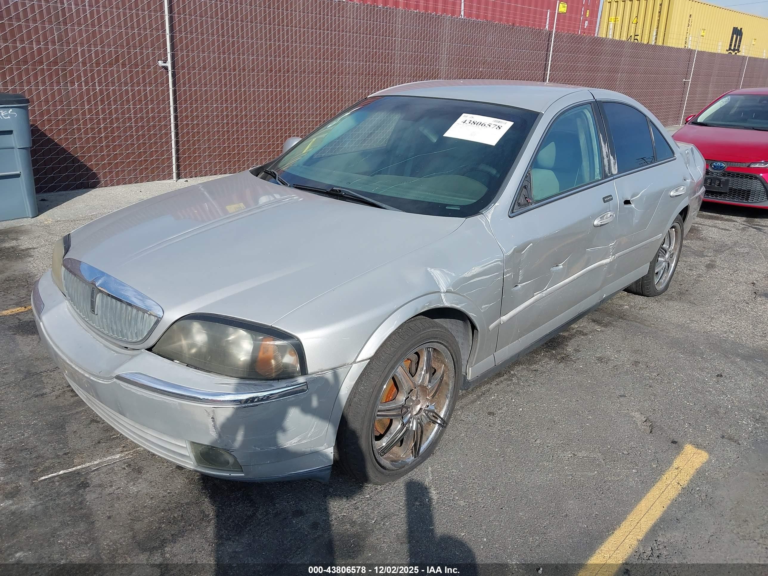 2003 Lincoln Ls V6 Silver vin: 1LNHM86S33Y657729