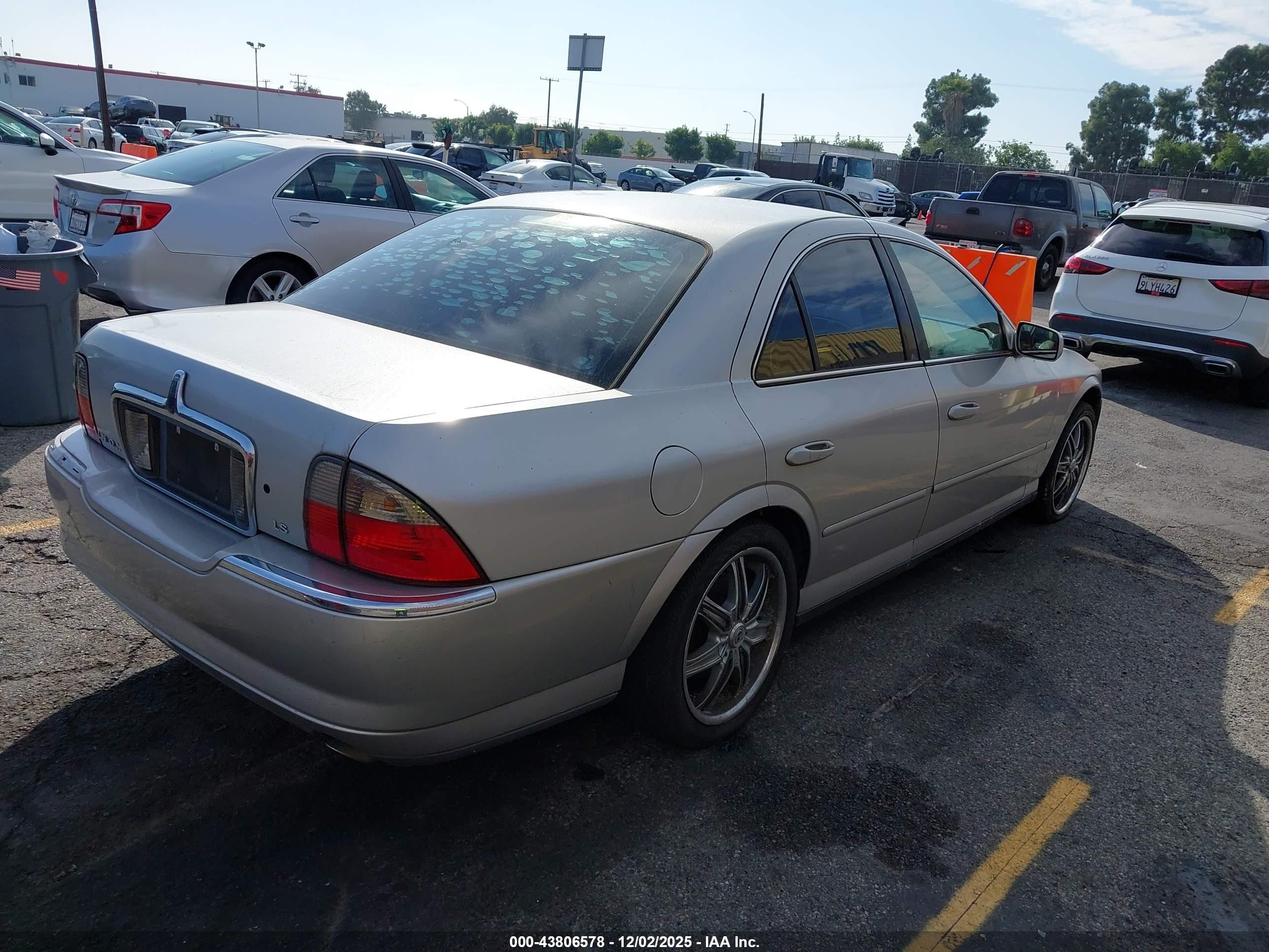 2003 Lincoln Ls V6 Silver vin: 1LNHM86S33Y657729