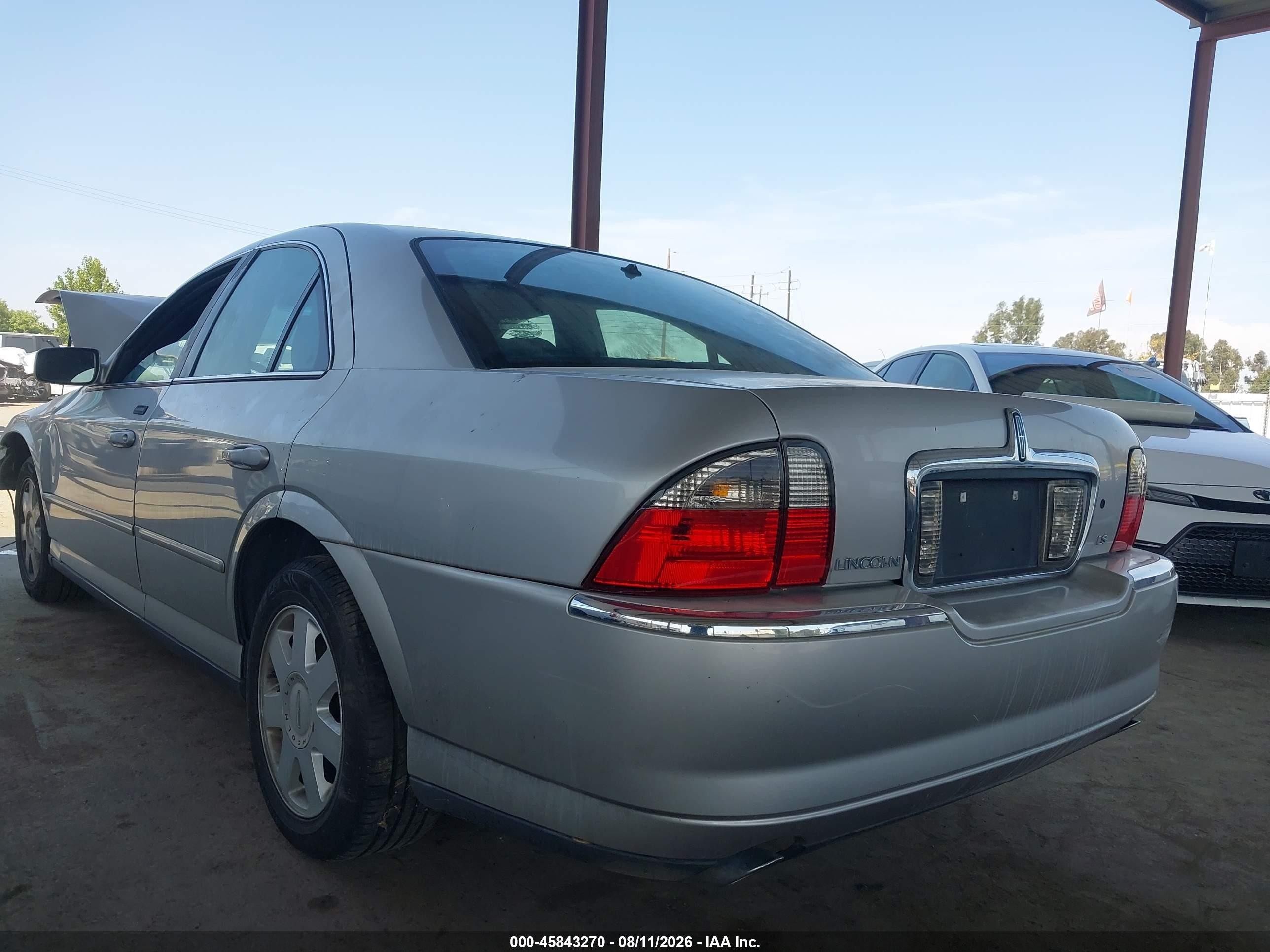 2003 Lincoln Ls V6 Silver vin: 1LNHM86S33Y662350