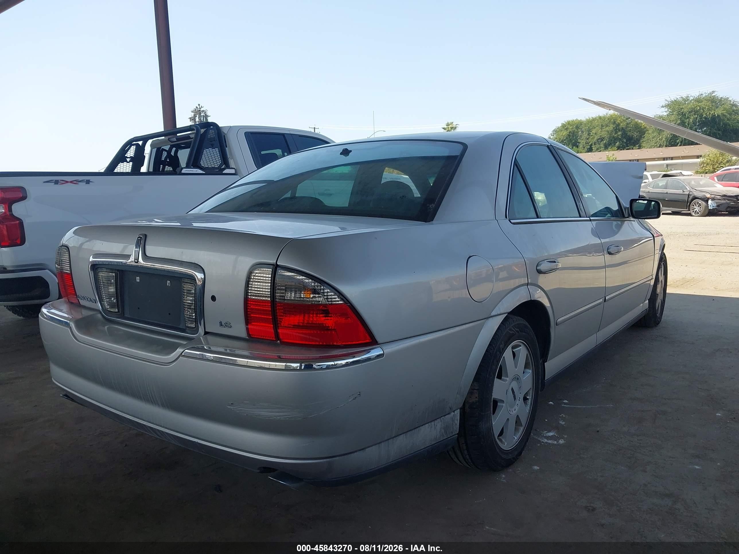 2003 Lincoln Ls V6 Silver vin: 1LNHM86S33Y662350