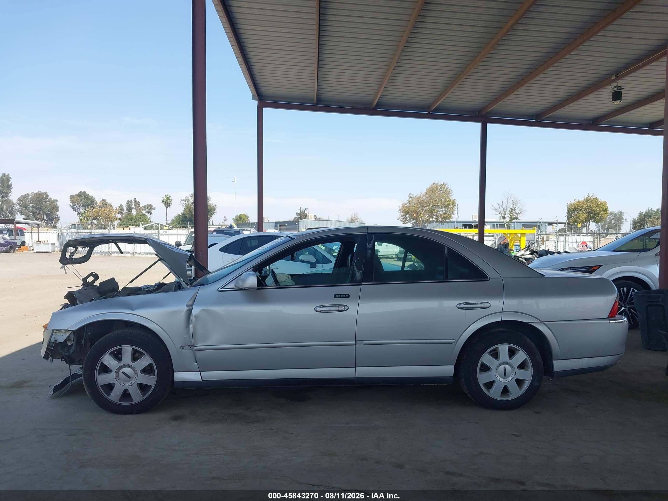 2003 Lincoln Ls V6 Silver vin: 1LNHM86S33Y662350