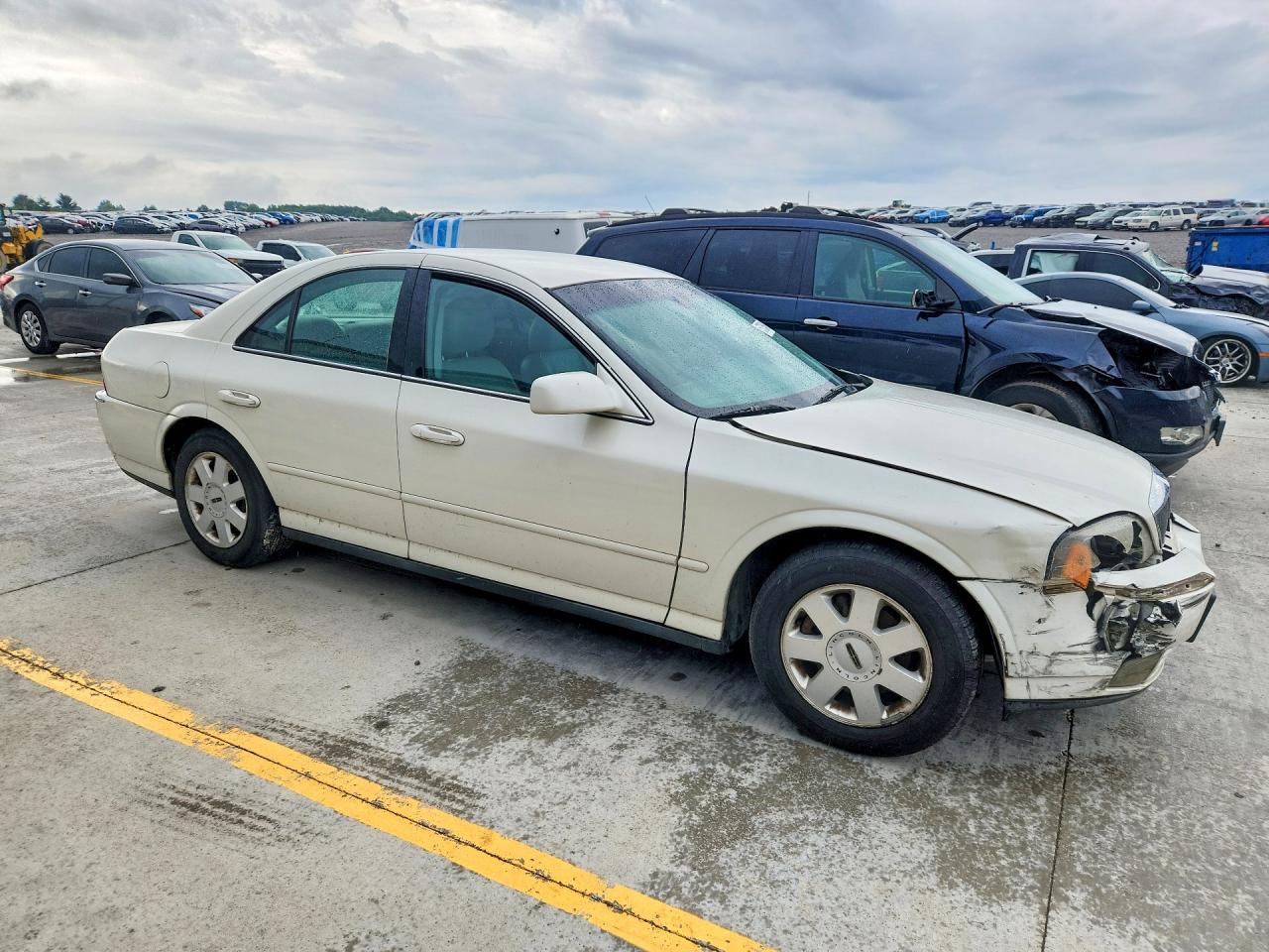 2005 Lincoln Ls White vin: 1LNHM86S35Y600885