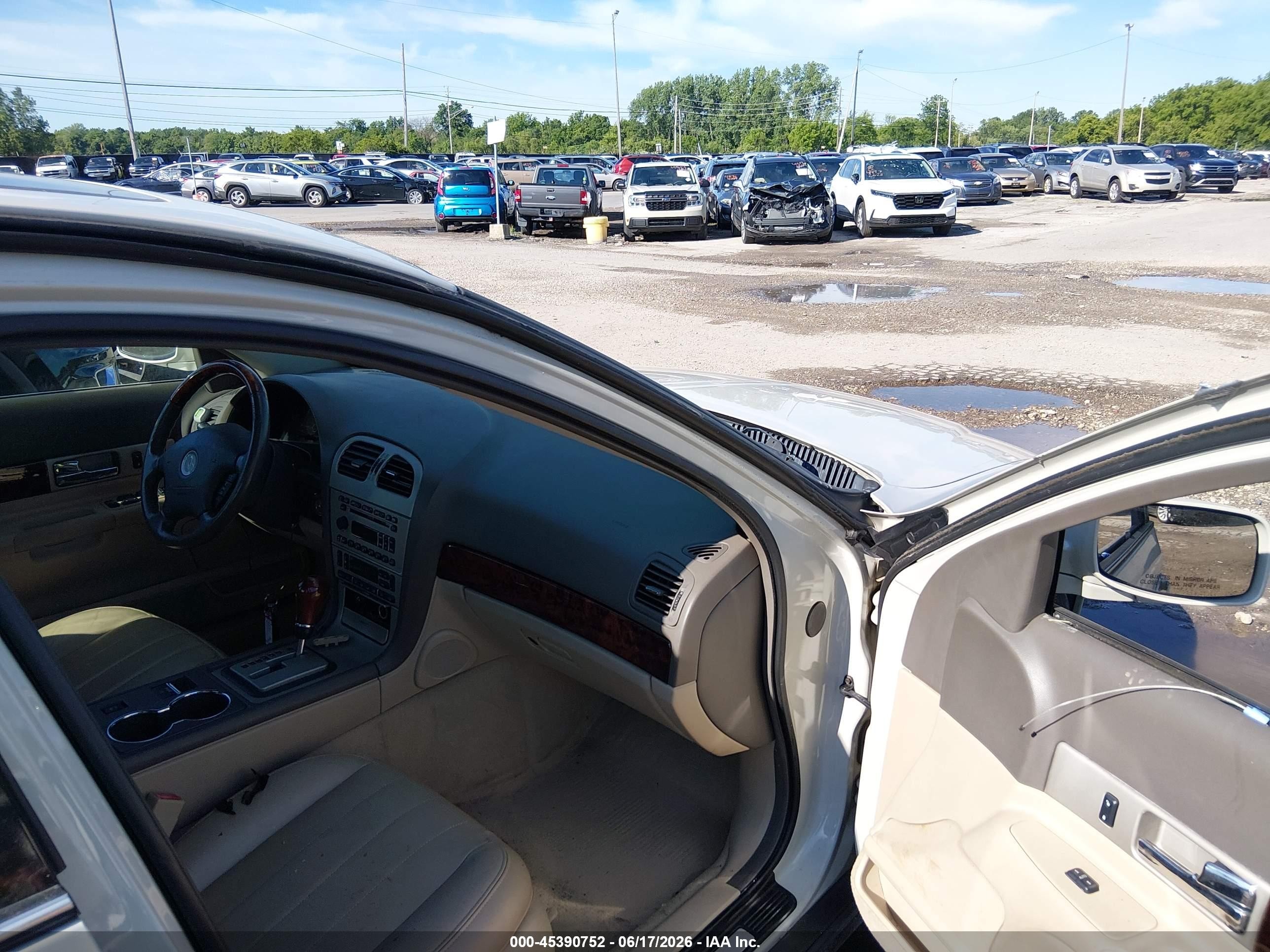 2005 Lincoln Ls V6 White vin: 1LNHM86S35Y616603