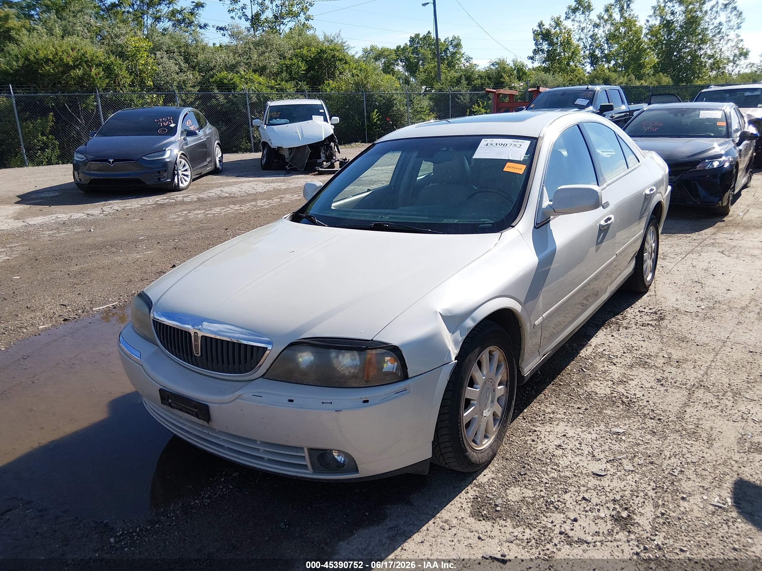 2005 Lincoln Ls V6 White vin: 1LNHM86S35Y616603