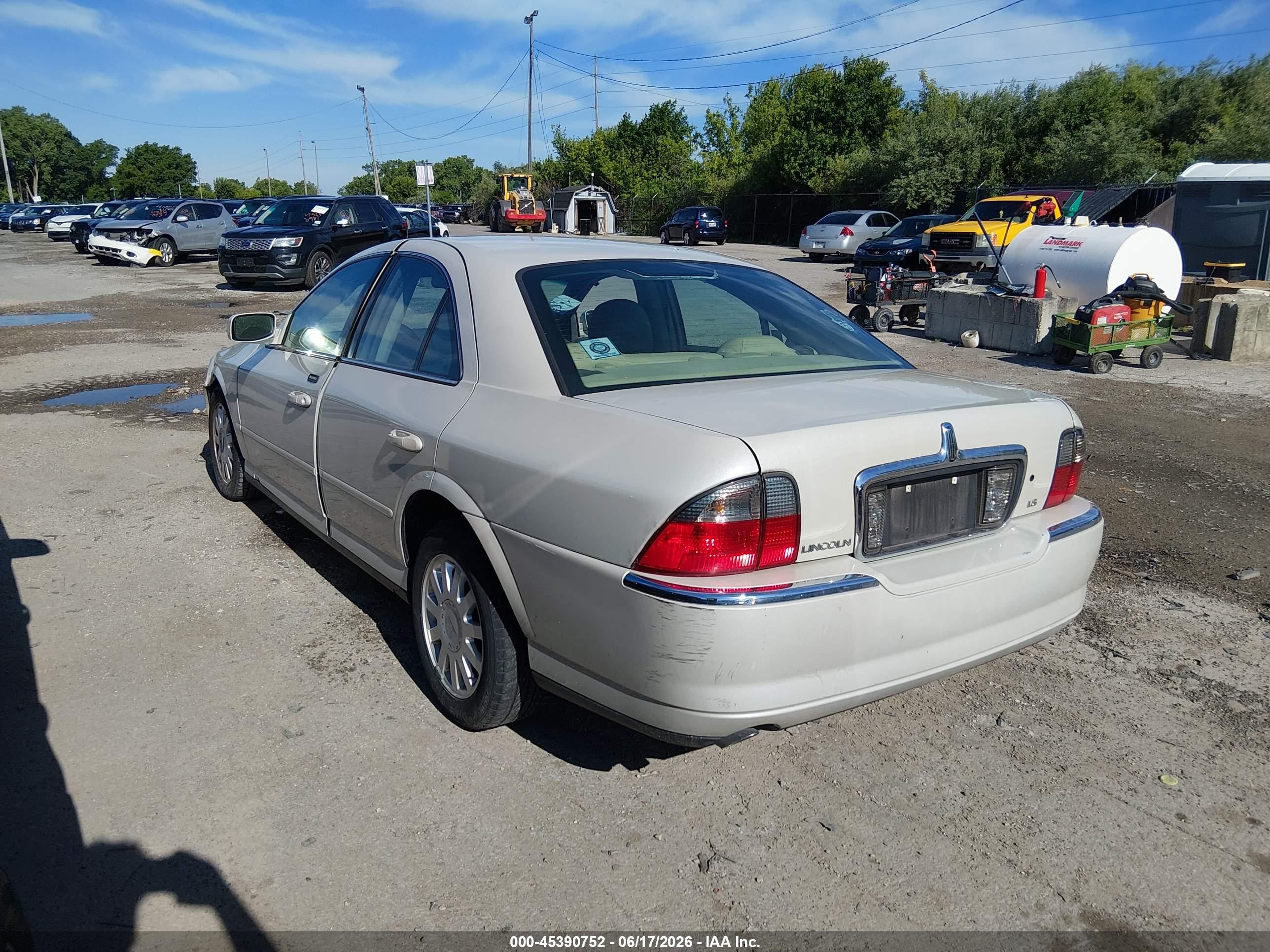 2005 Lincoln Ls V6 White vin: 1LNHM86S35Y616603