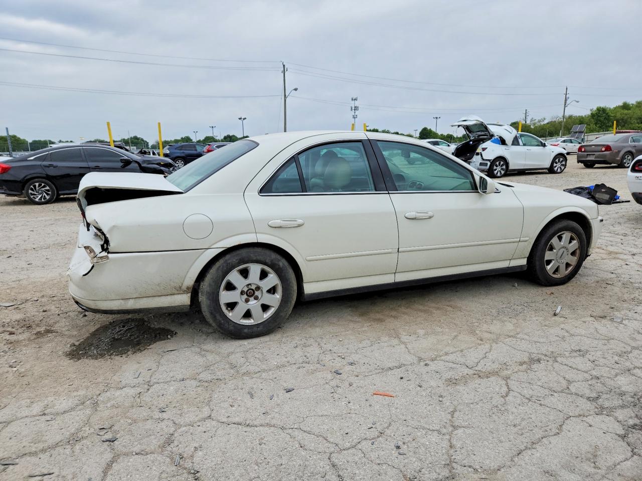2005 Lincoln Ls White vin: 1LNHM86S35Y632056