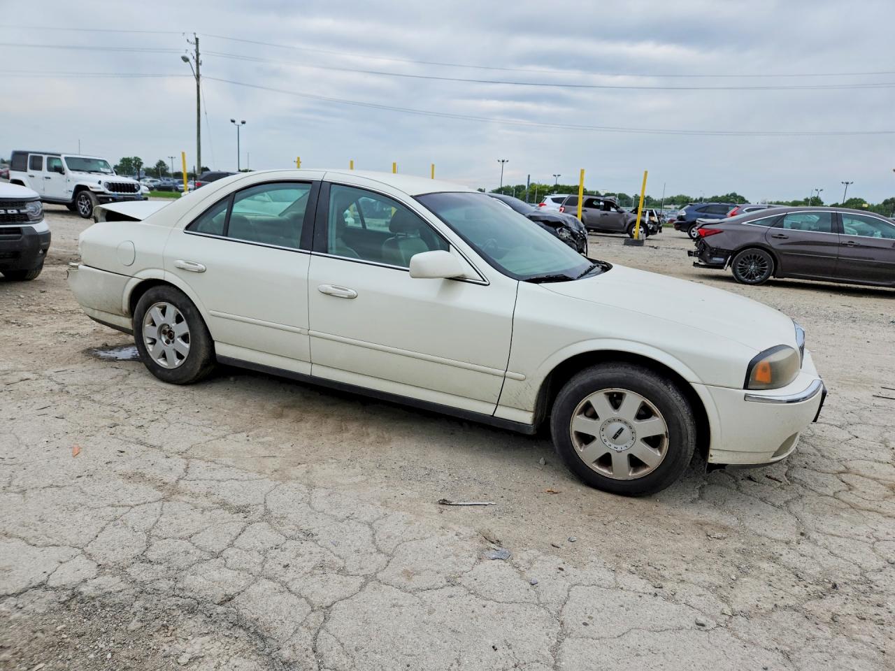 2005 Lincoln Ls White vin: 1LNHM86S35Y632056