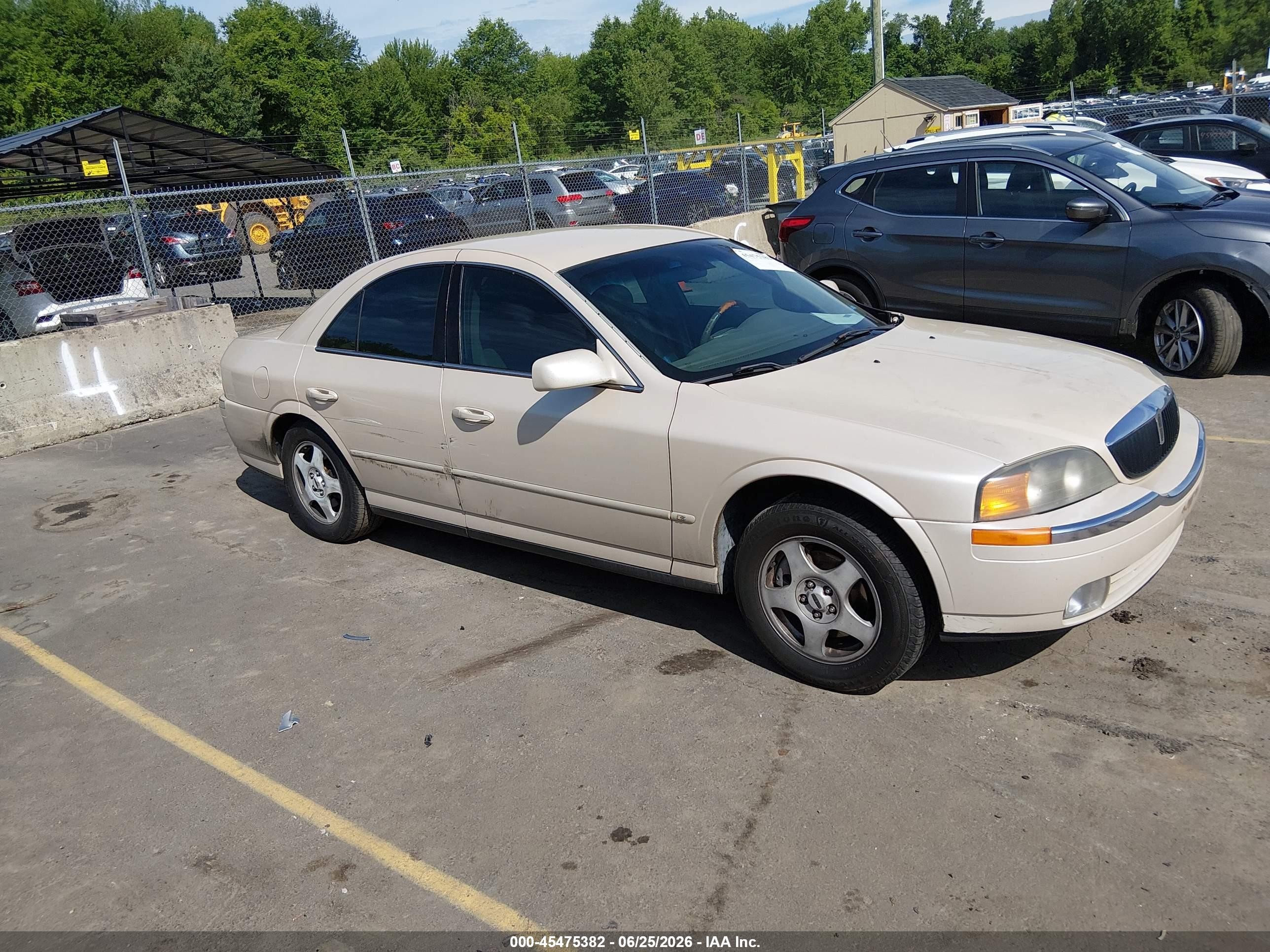 2000 Lincoln Ls V6 Auto/v6 Manual Gold vin: 1LNHM86S3YY795651