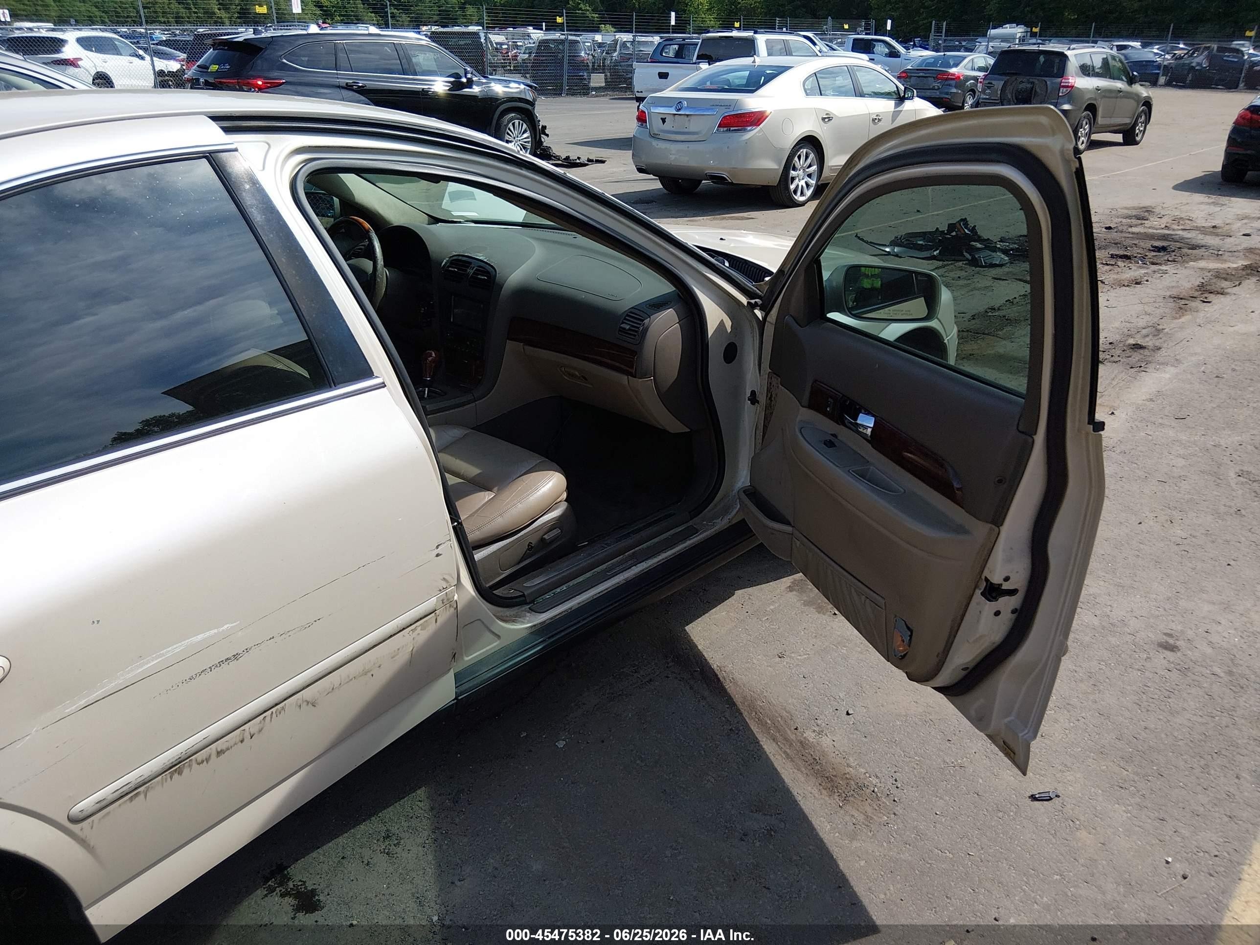 2000 Lincoln Ls V6 Auto/v6 Manual Gold vin: 1LNHM86S3YY795651