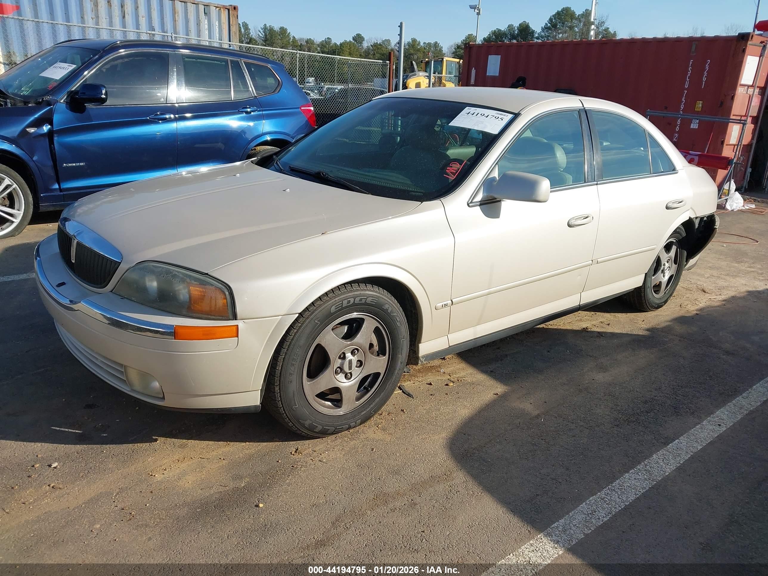 2001 Lincoln Ls V6 Auto/v6 Manual Beige vin: 1LNHM86S41Y730913