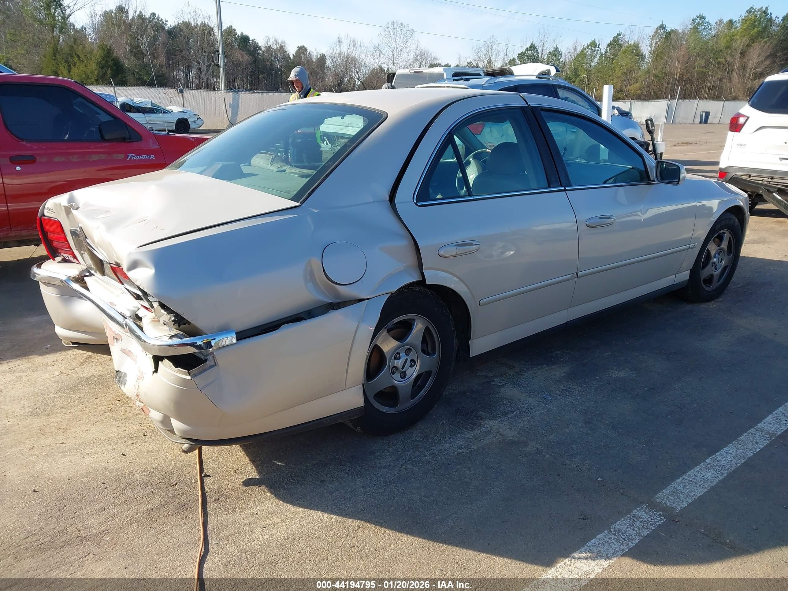 2001 Lincoln Ls V6 Auto/v6 Manual Beige vin: 1LNHM86S41Y730913