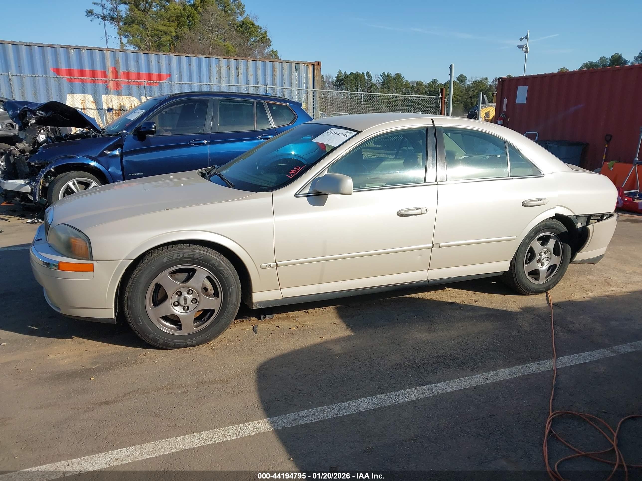 2001 Lincoln Ls V6 Auto/v6 Manual Beige vin: 1LNHM86S41Y730913