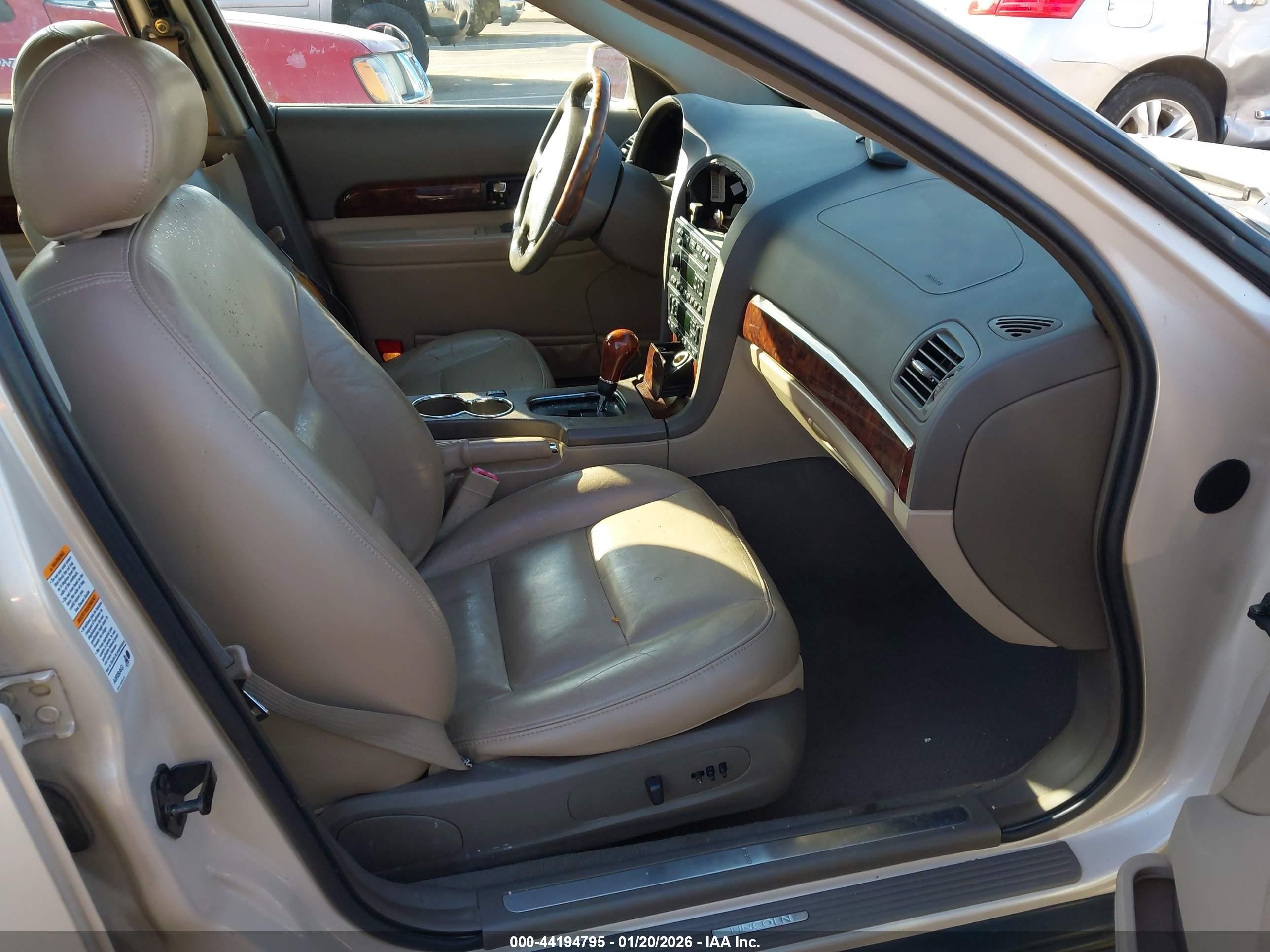 2001 Lincoln Ls V6 Auto/v6 Manual Beige vin: 1LNHM86S41Y730913