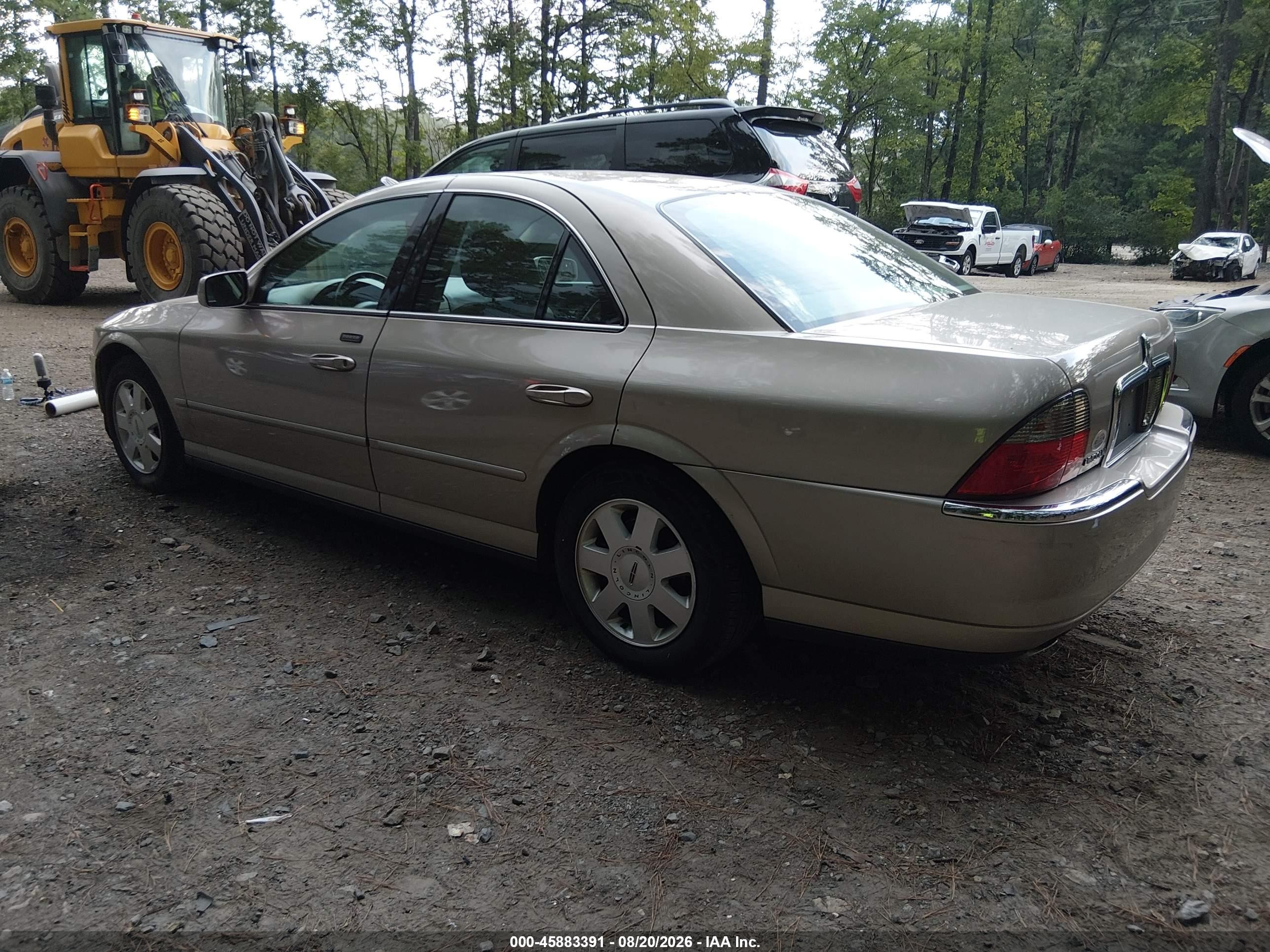 2003 Lincoln Ls V6 Beige vin: 1LNHM86S53Y659935