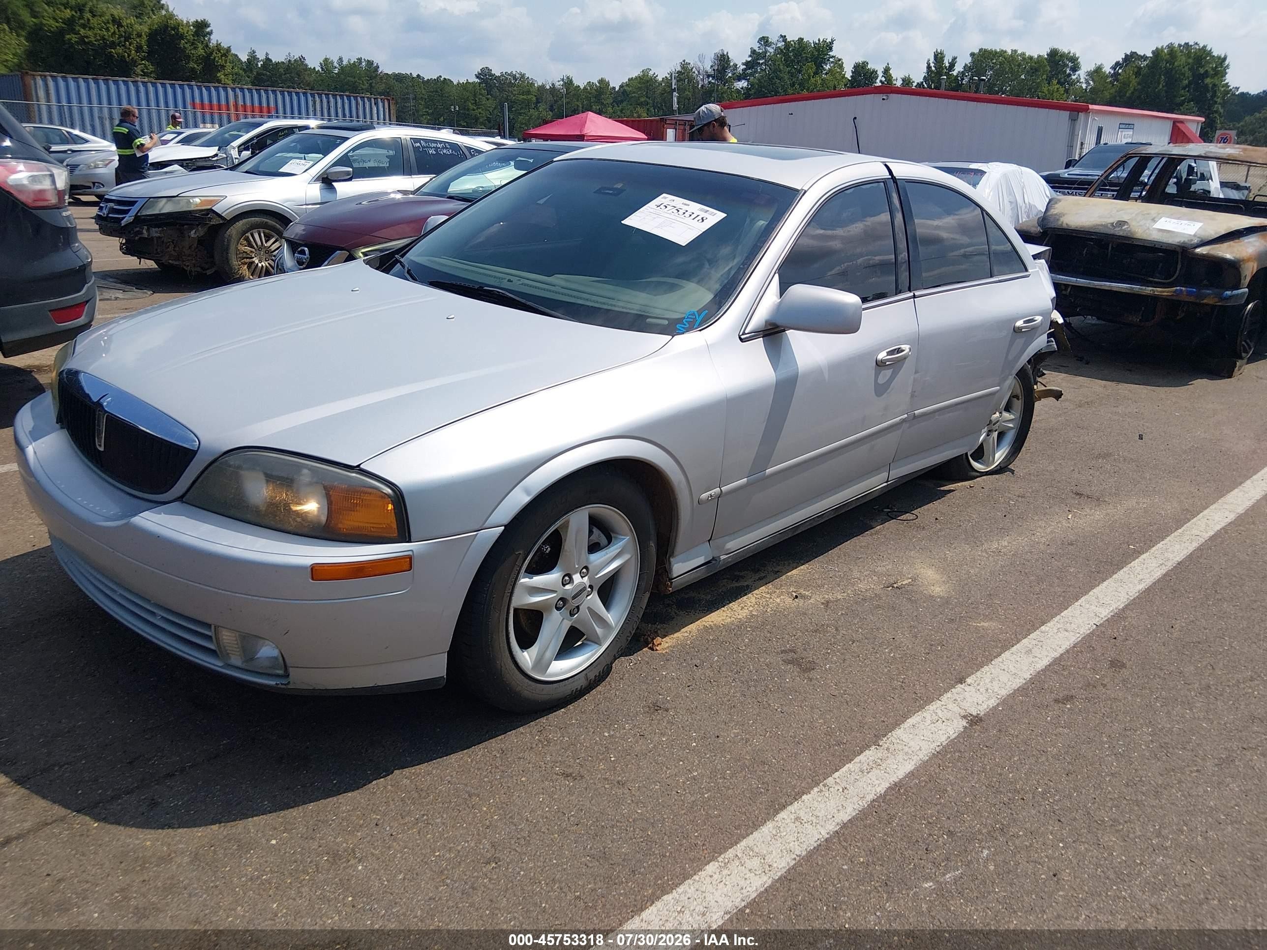 2000 Lincoln Ls V6 Auto/v6 Manual Silver vin: 1LNHM86S5YY917913
