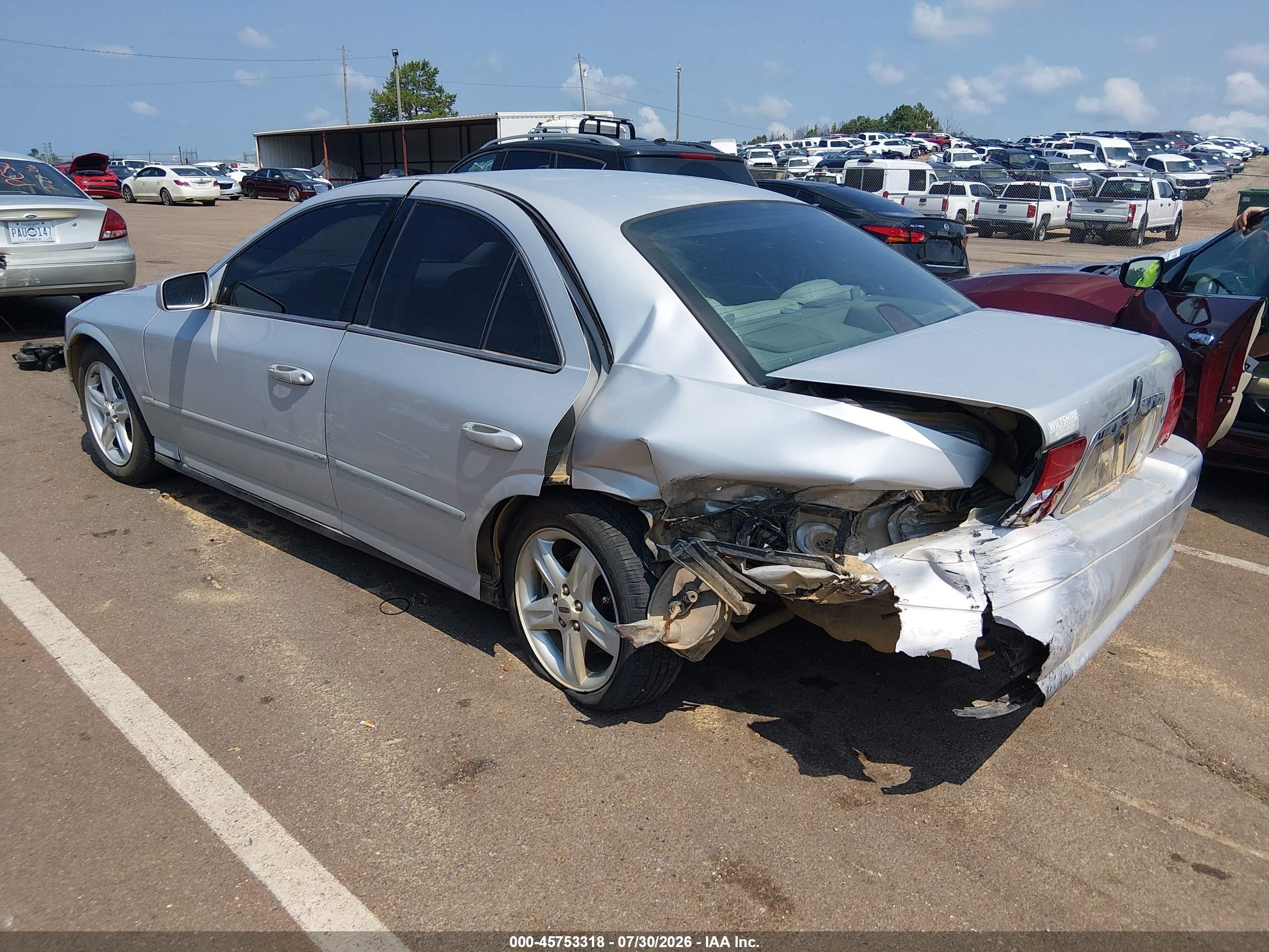2000 Lincoln Ls V6 Auto/v6 Manual Silver vin: 1LNHM86S5YY917913
