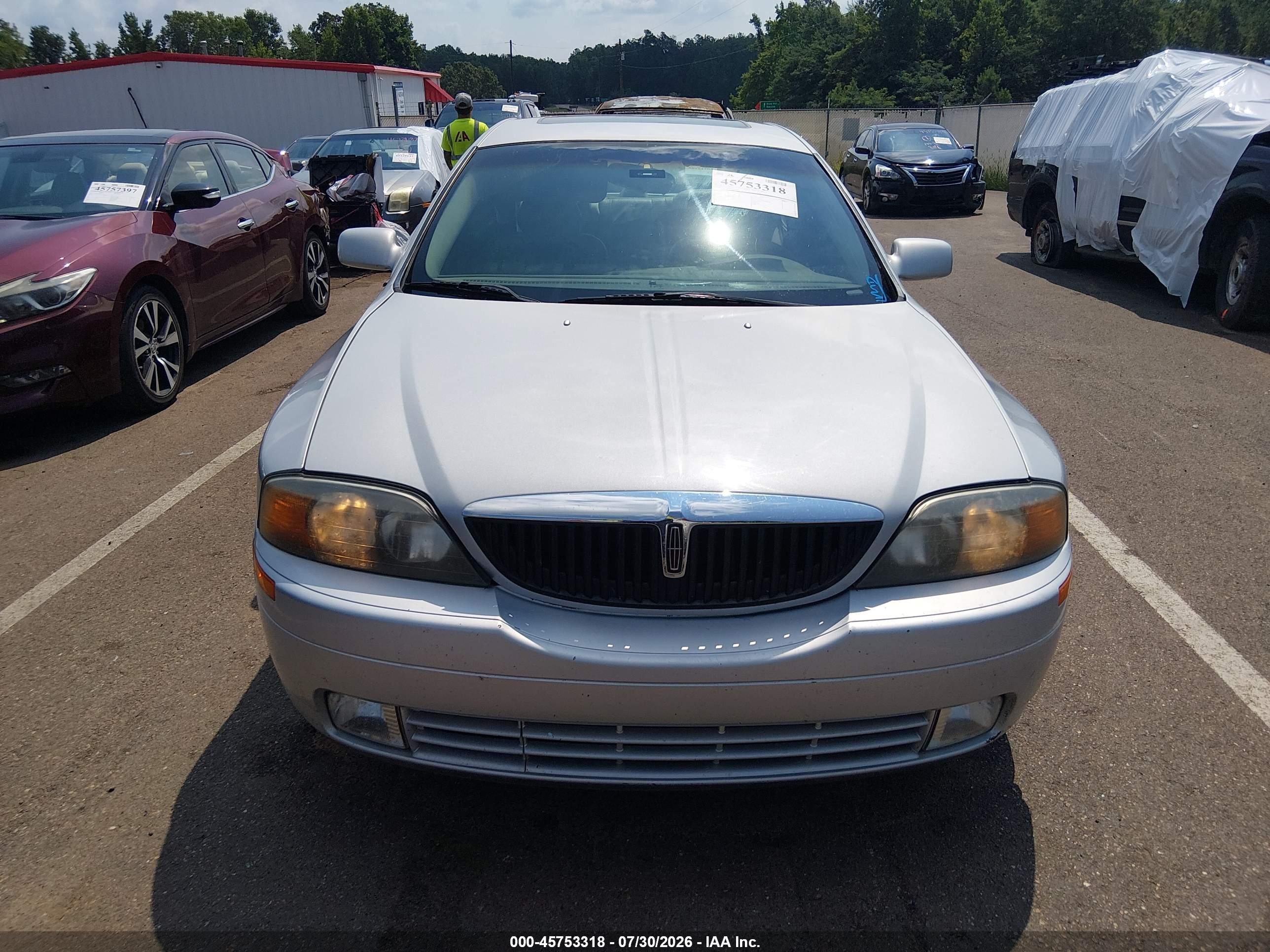 2000 Lincoln Ls V6 Auto/v6 Manual Silver vin: 1LNHM86S5YY917913