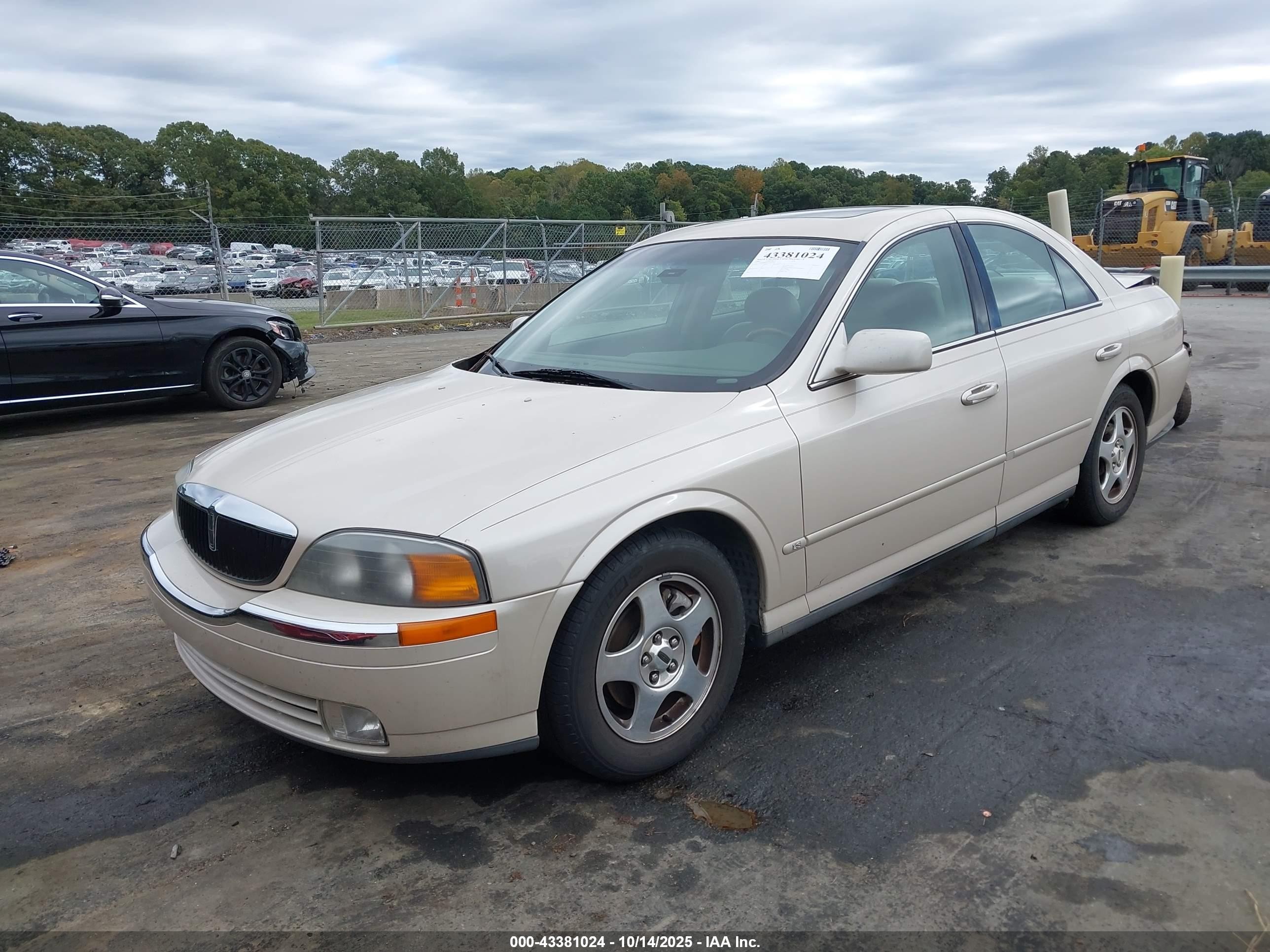 2001 Lincoln Ls V6 Auto/v6 Manual Gold vin: 1LNHM86S61Y657320
